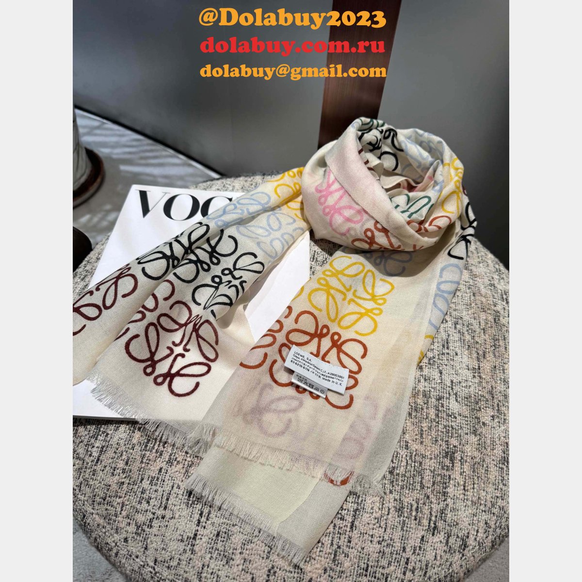 Knockoff Designer Loewe Cashmere Scarf