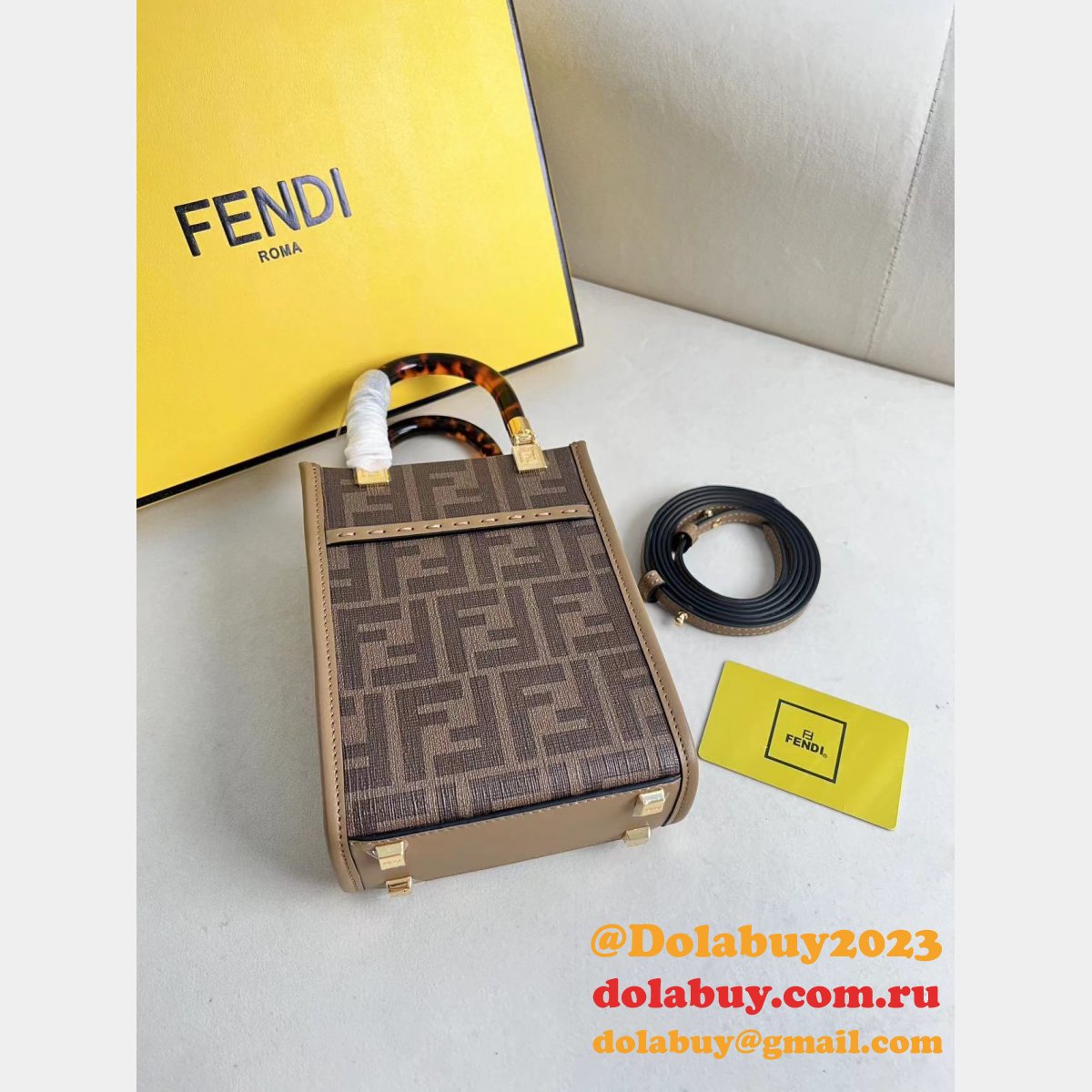 7 star F**di roma sunshine mini handbag