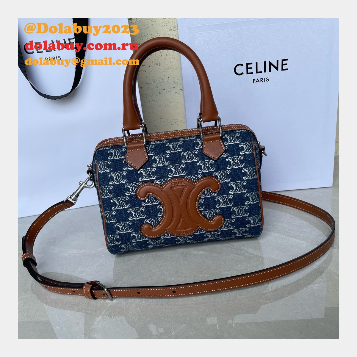 Celine Top Quality Small Boston Smooth Copy 113773 Bag