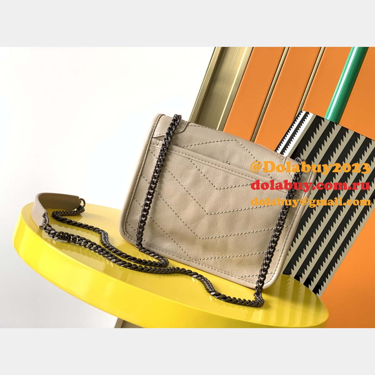 Fashion SAINT LAURENT niki chain wallet mini bag 583103