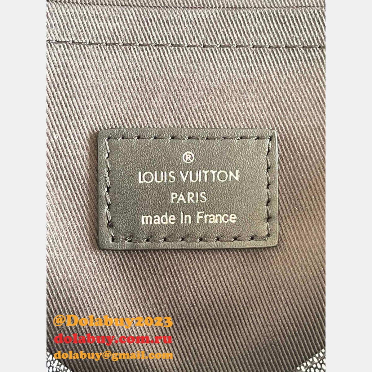 Louis Vuitton N50007 Copy Uk Studio Messenger Damier Infini Leather Grey Bags