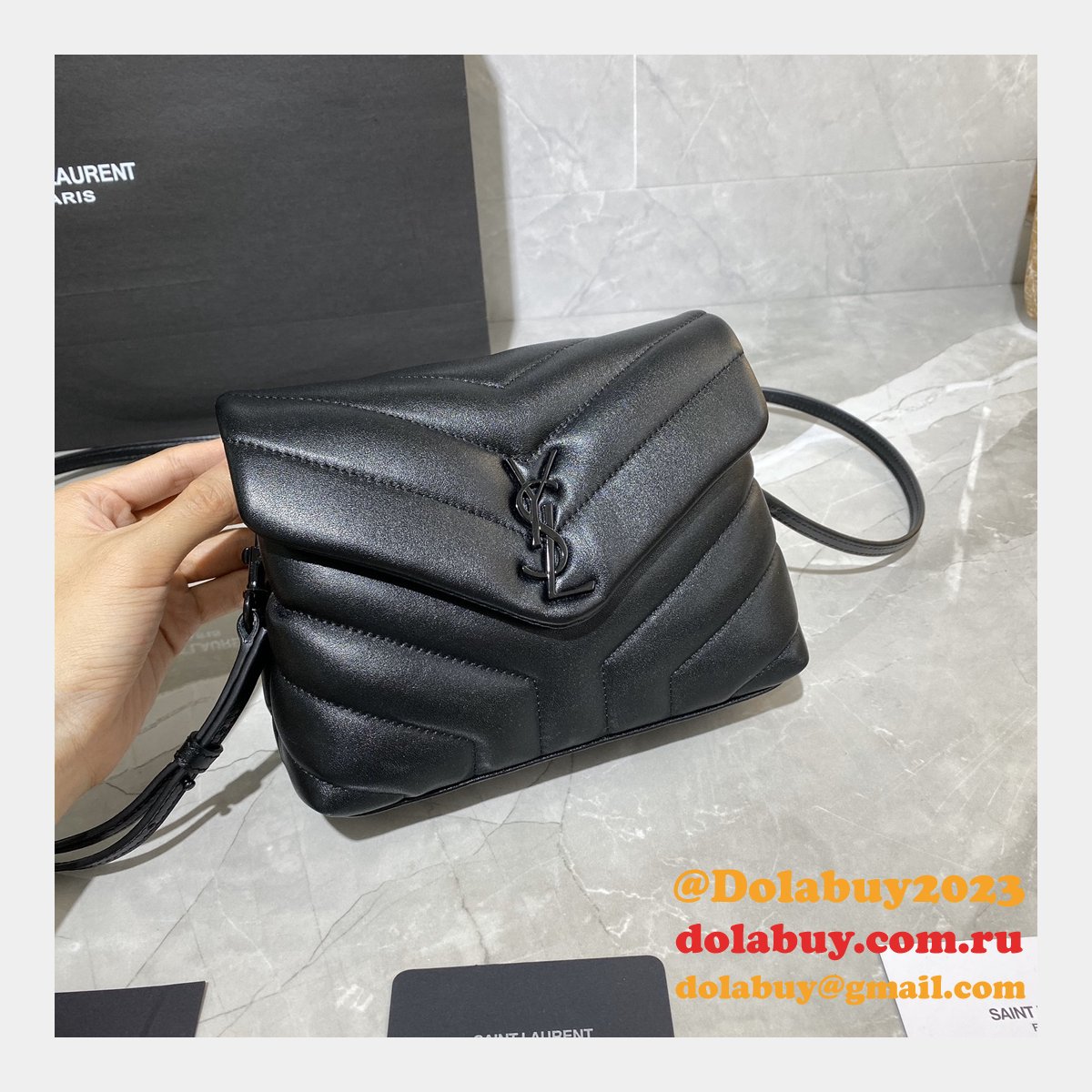 BEST HIGH QUALITY YSL 467072 LOULOU MATELASSE 20CM