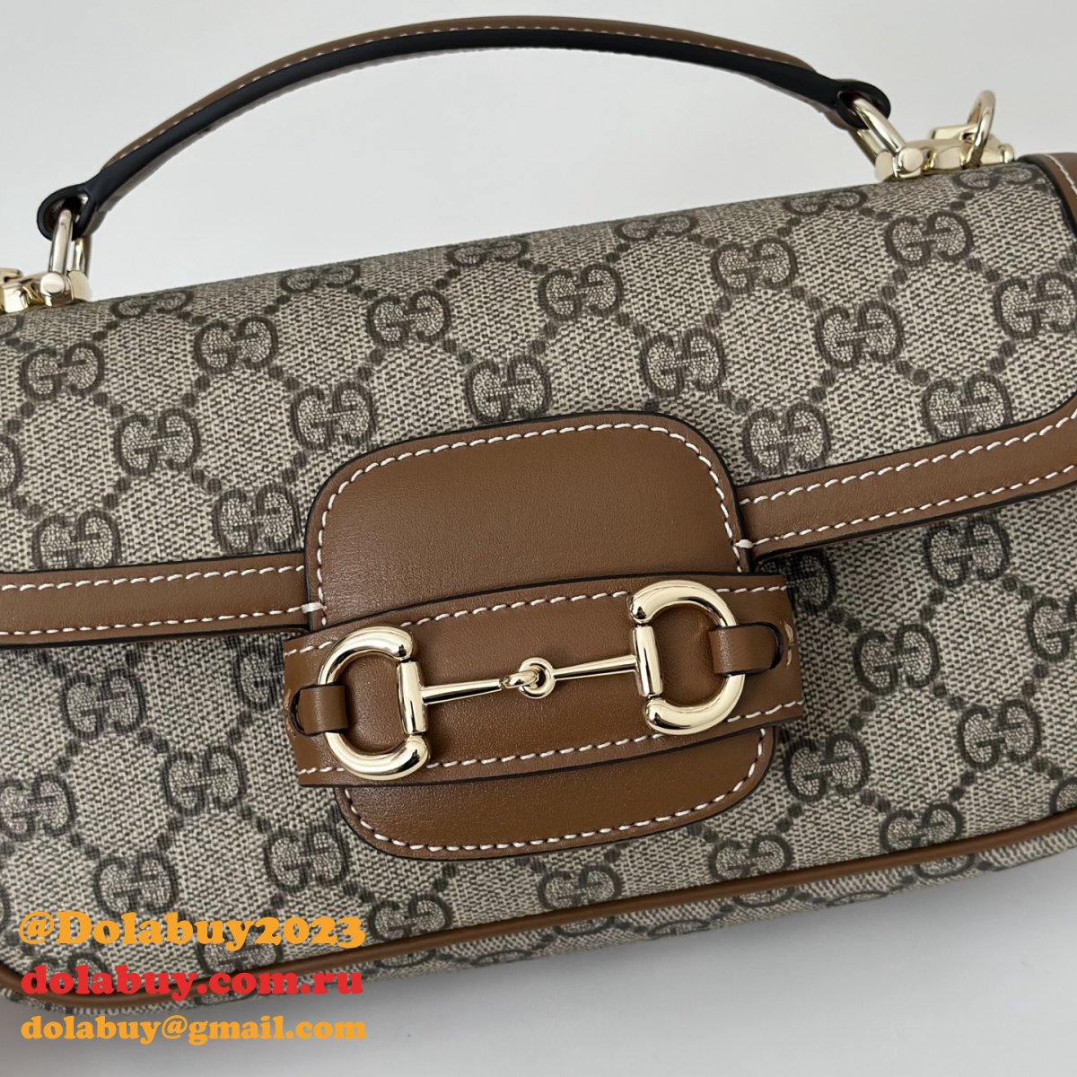 designer G*u*i horsebit 1955 soft small top handle shoulder 815206 bag