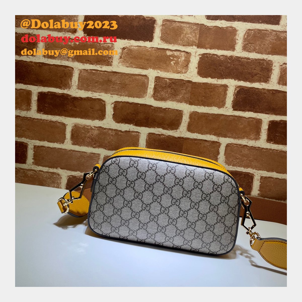 replica luxury G*u*i gg black shoulder 574886 bag