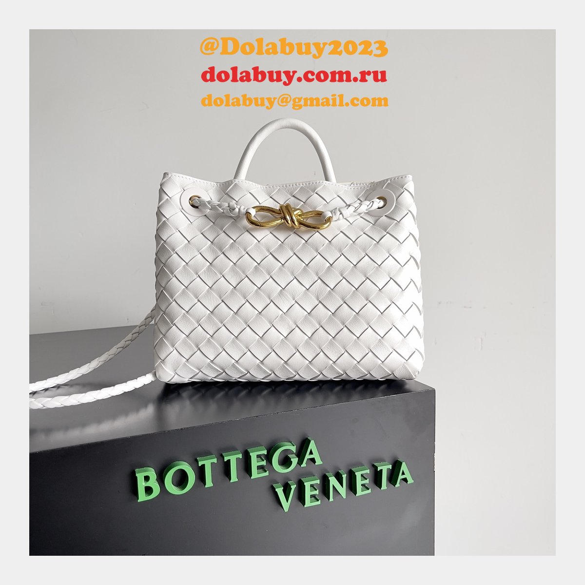 b0tte*a Ven*ta andiamo small 25cm bag leather strap