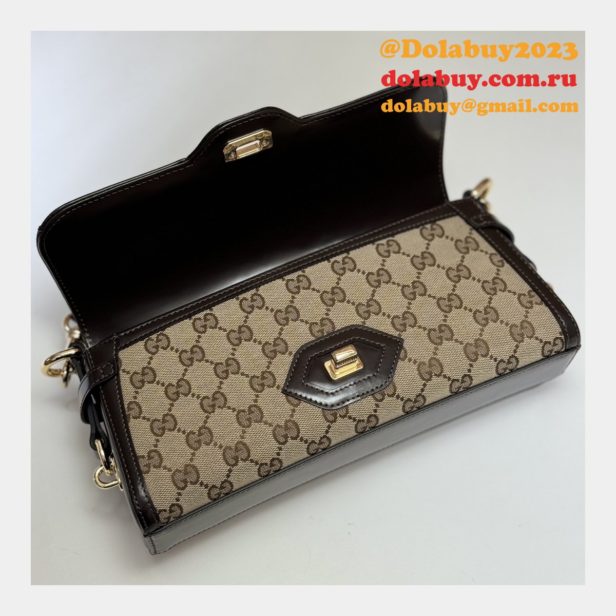 G*u*i designer luce 1:1 mirror 786027 replica shoulder bag