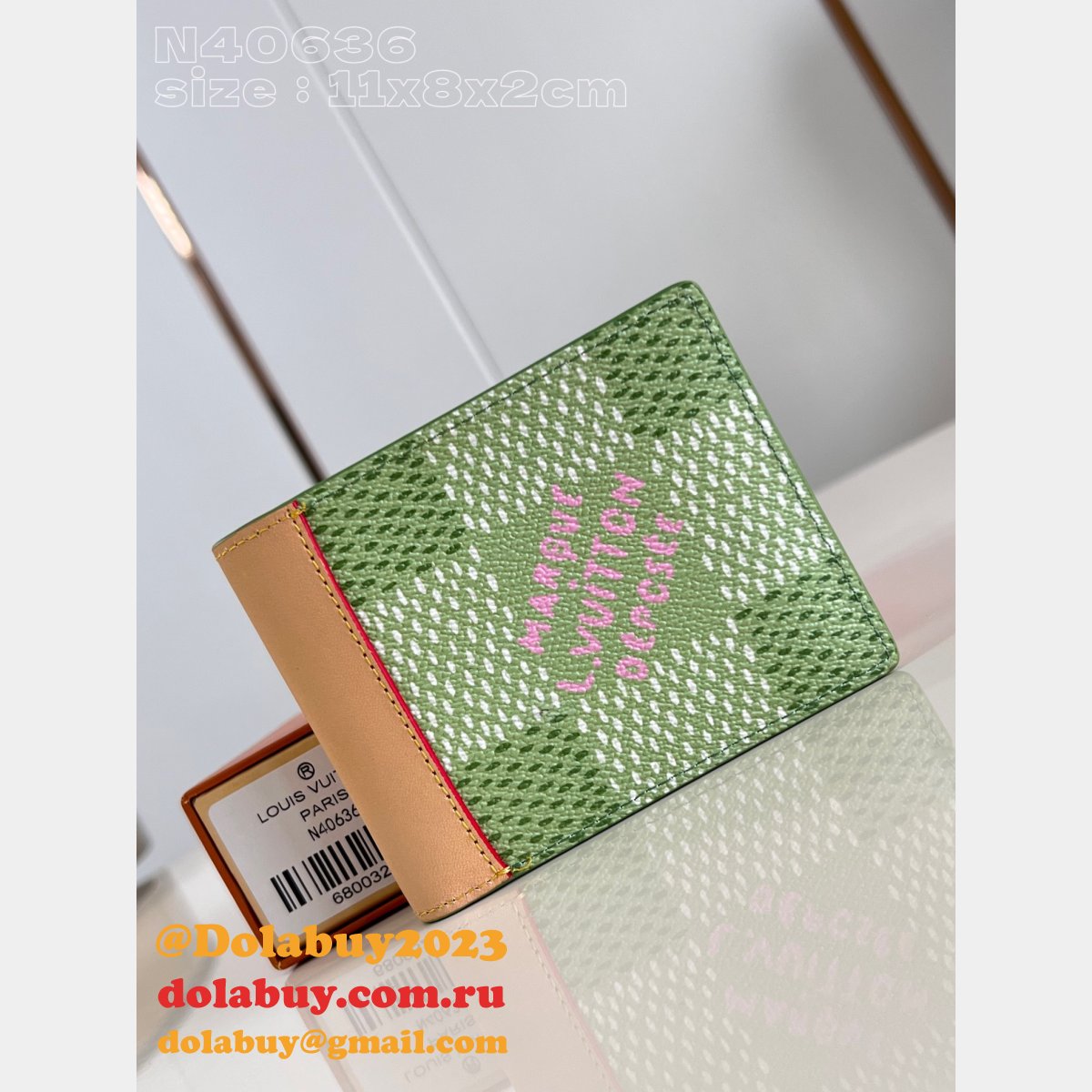 Pocket Organizer Slender Wallet Damier Louis Vuitton Fake Bag