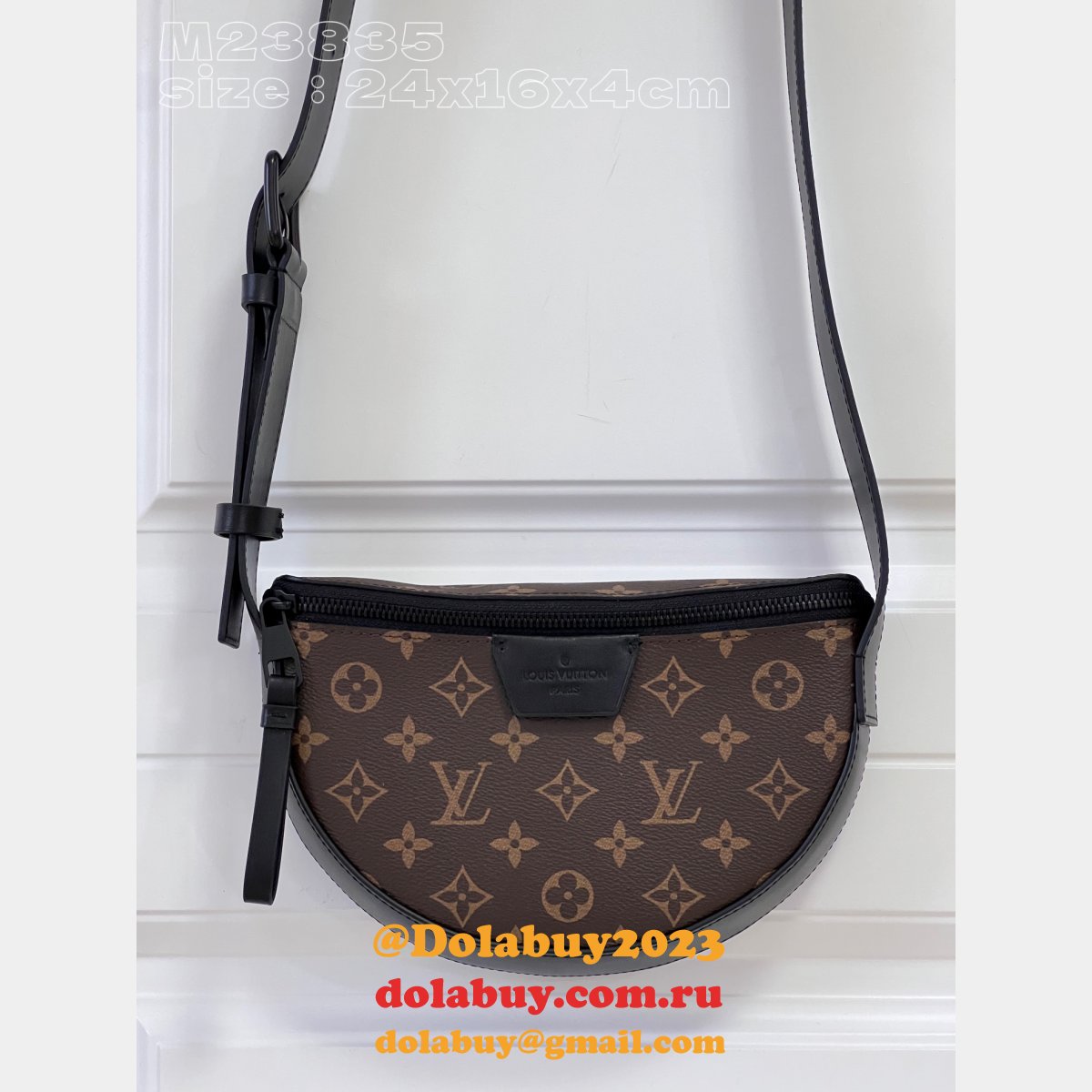 LV Moon Crossbody Monogram Eclipse M23835/M23838 Men Replicas Louis Vuitton Bag
