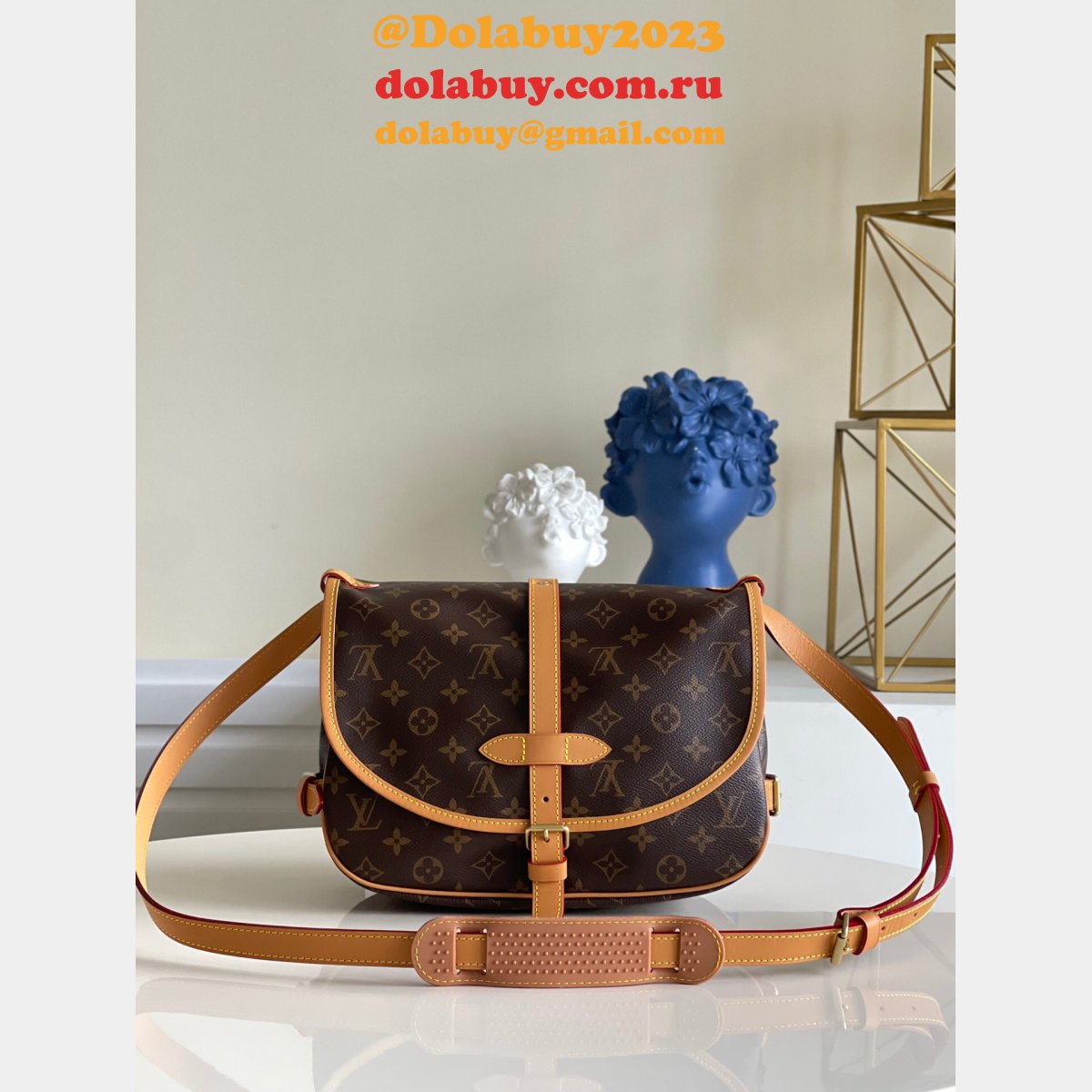 Replica Top Louis Vuitton M40710 Saumur MM Monogram Handbags Dolabuy