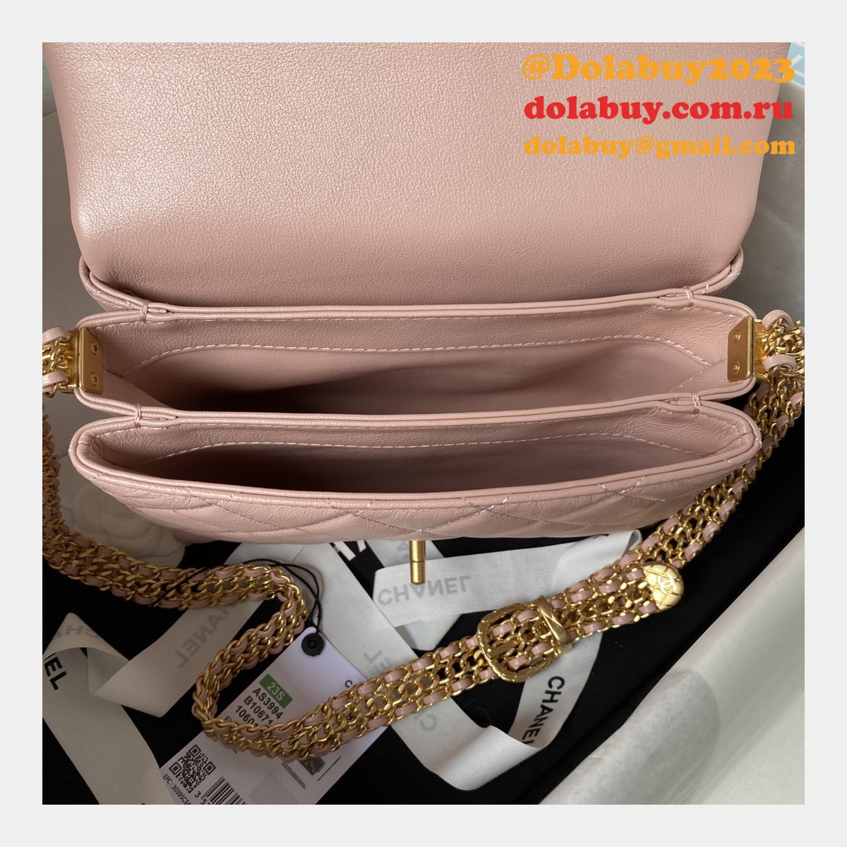 1:1 Mirror Flap Fashion Chain Best AS3994 Replica Quality Bag