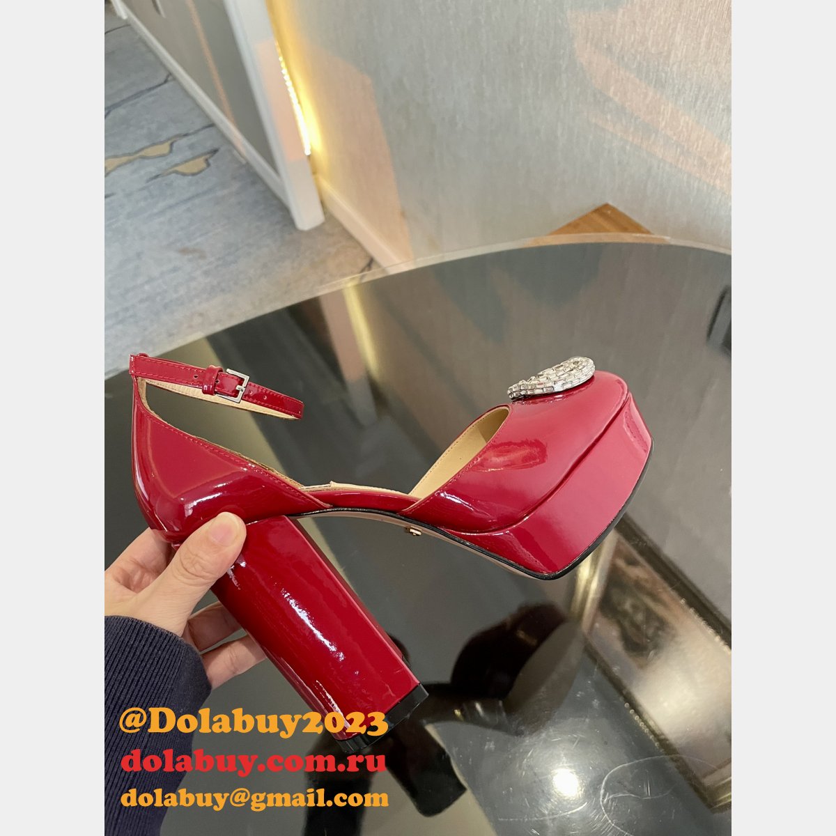 high quality G*u*i high plat form fashion perfect shoes