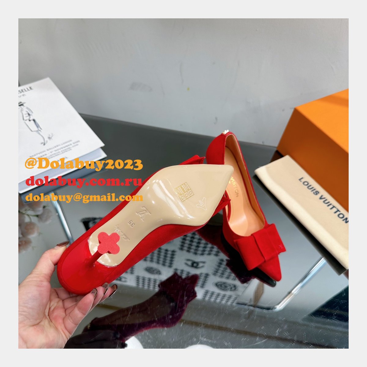 Perfect Replica High Heel Pumps Louis Vuitton Shoes