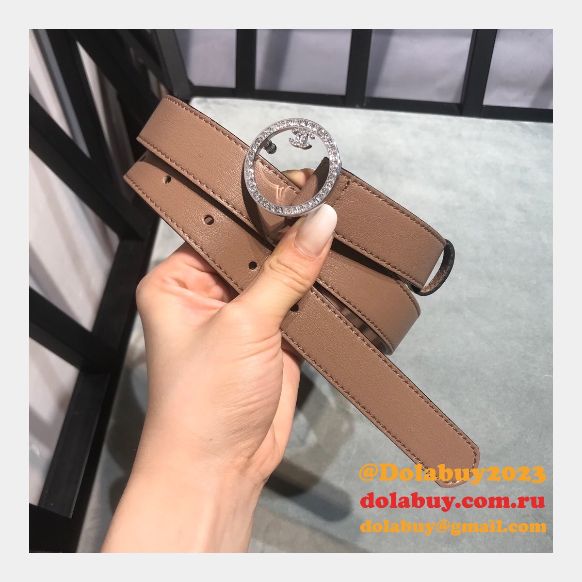 UK Replica CC Double C Belt Width 2.5cm 1119