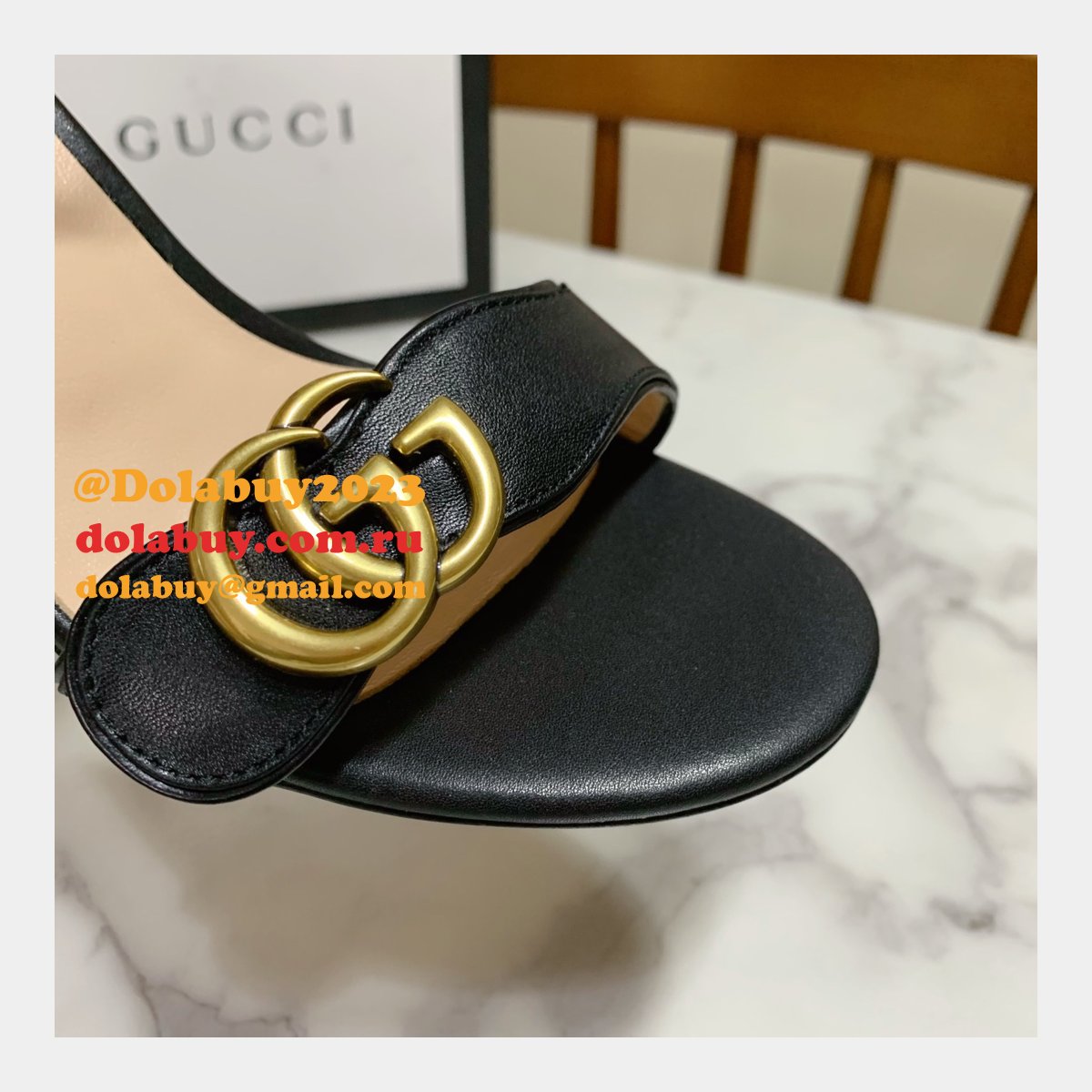 one word G*u*i sandals perfect summer slippers shoes