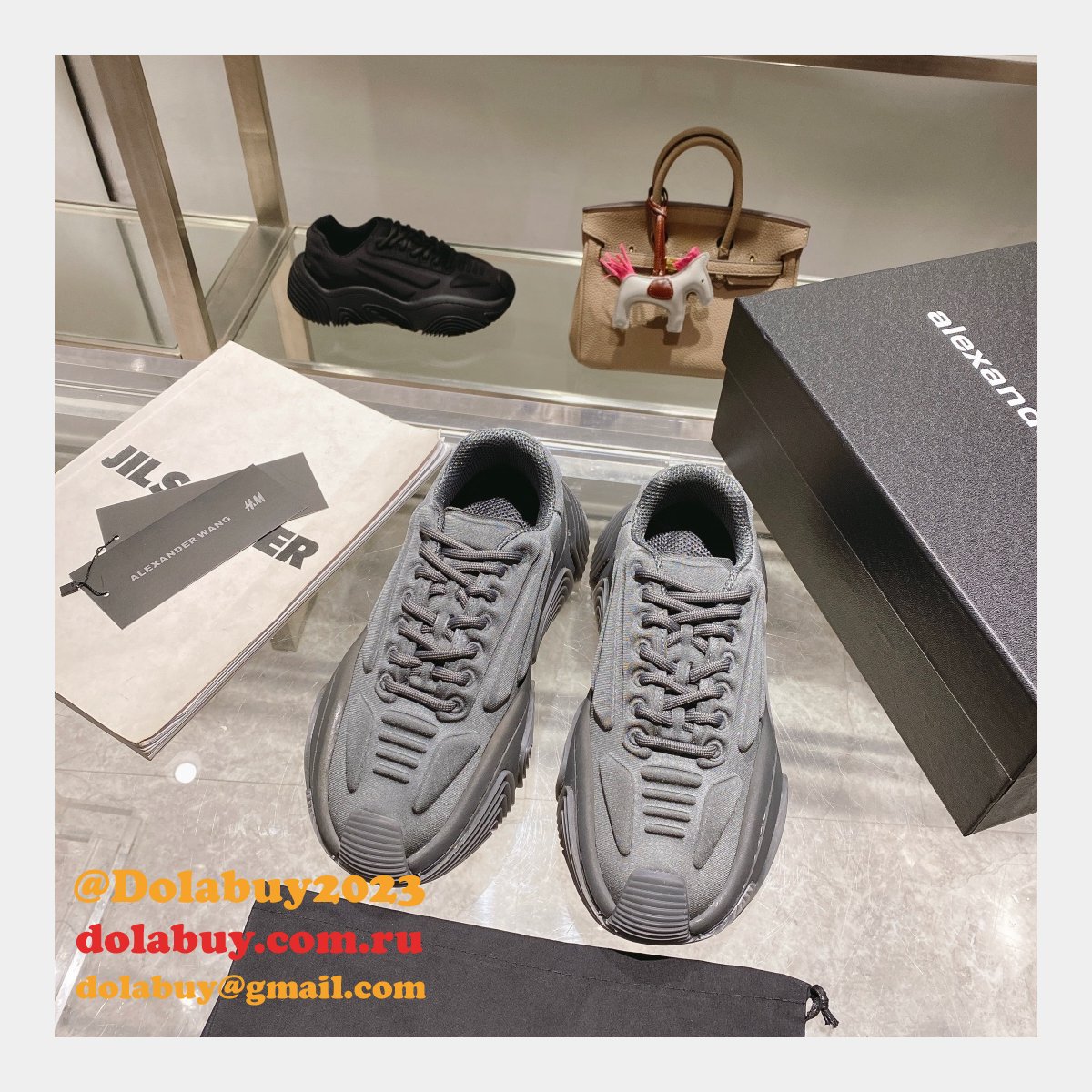 AAAA+ Replica Alexander Wang Vortex Height Increasing Sneakers