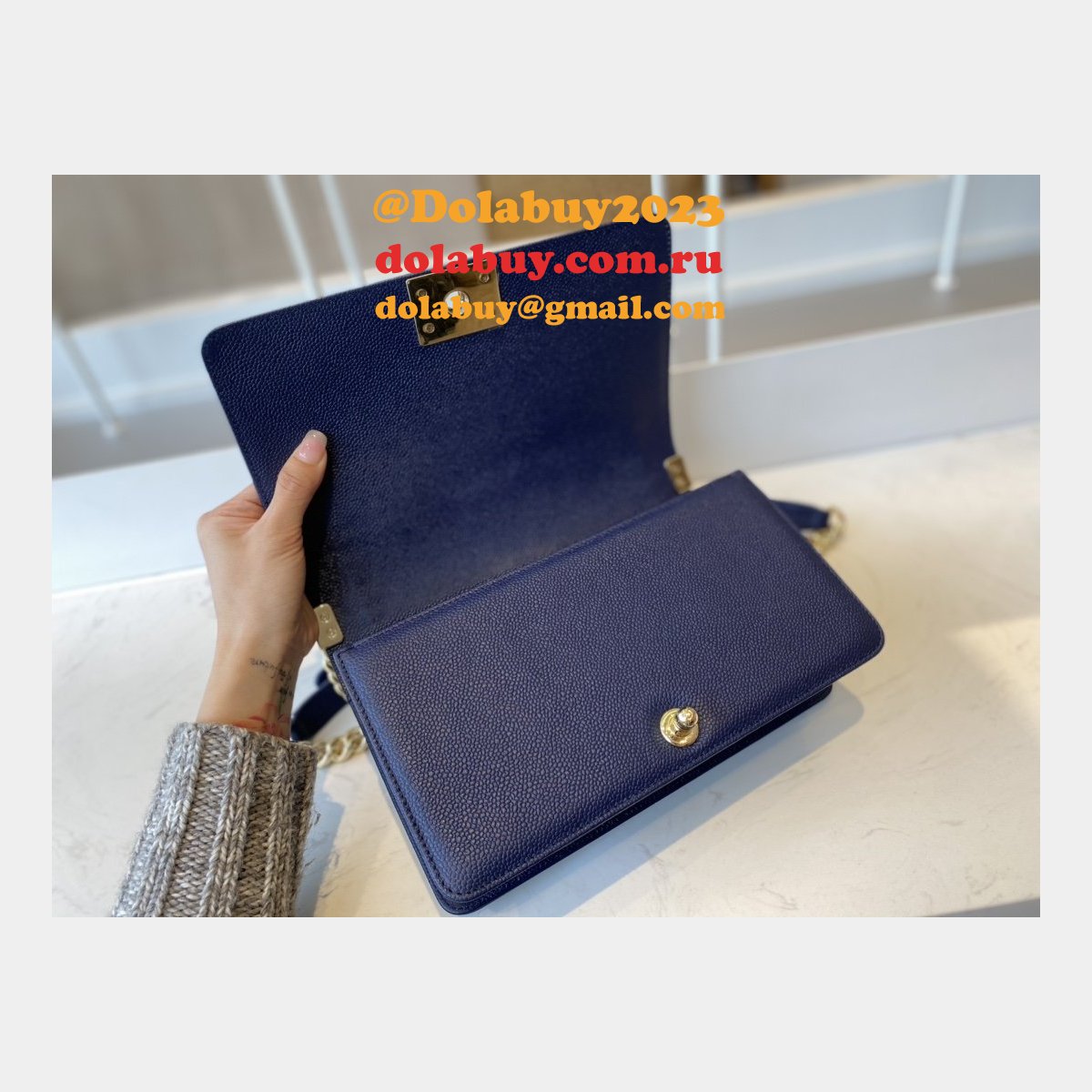 CC Replicas Calfskin & Ruthenium-Finish Metal Boy Many Colours