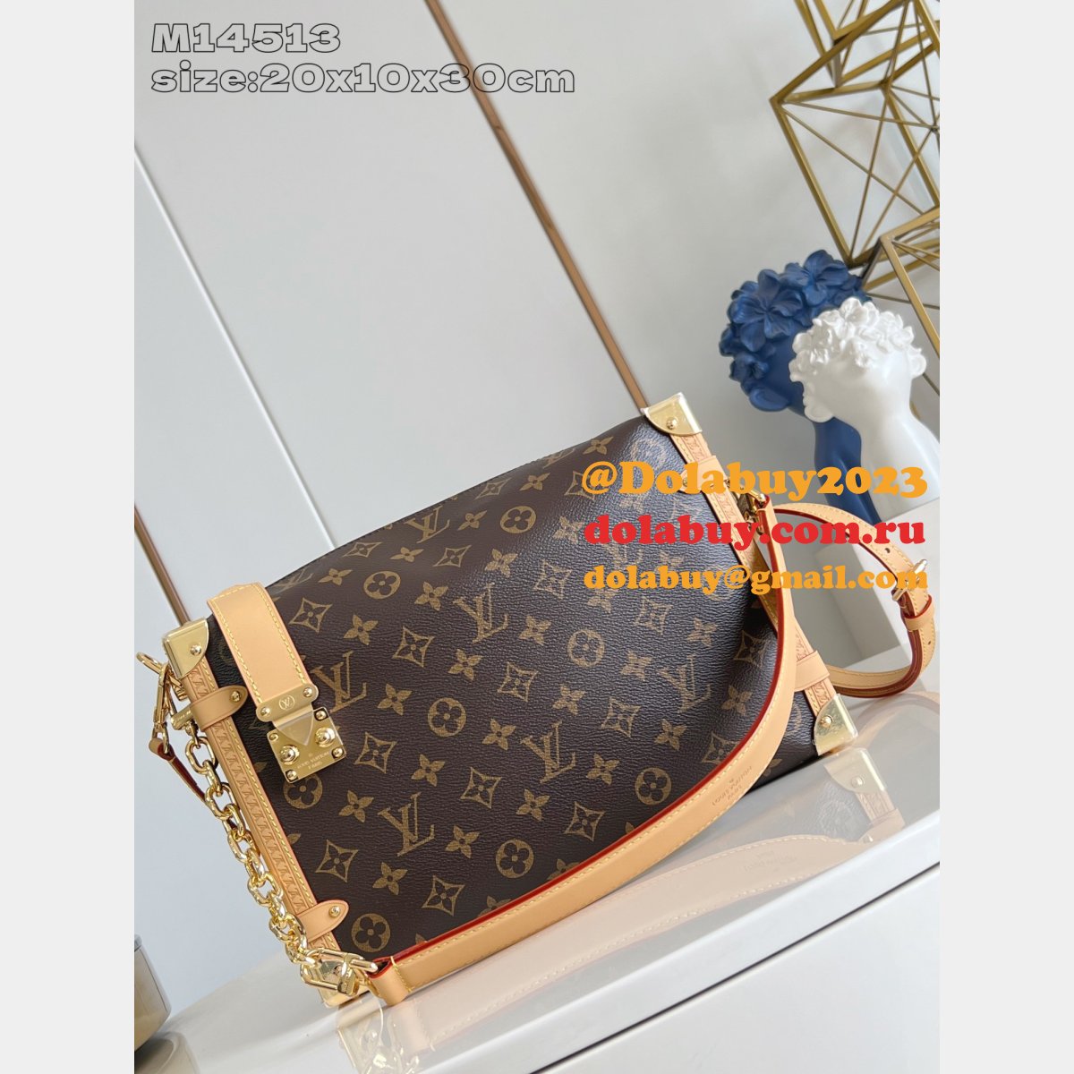 Louis Vuitton 1:1 Mirror M14513 Side Trunk GM Monogram Bag