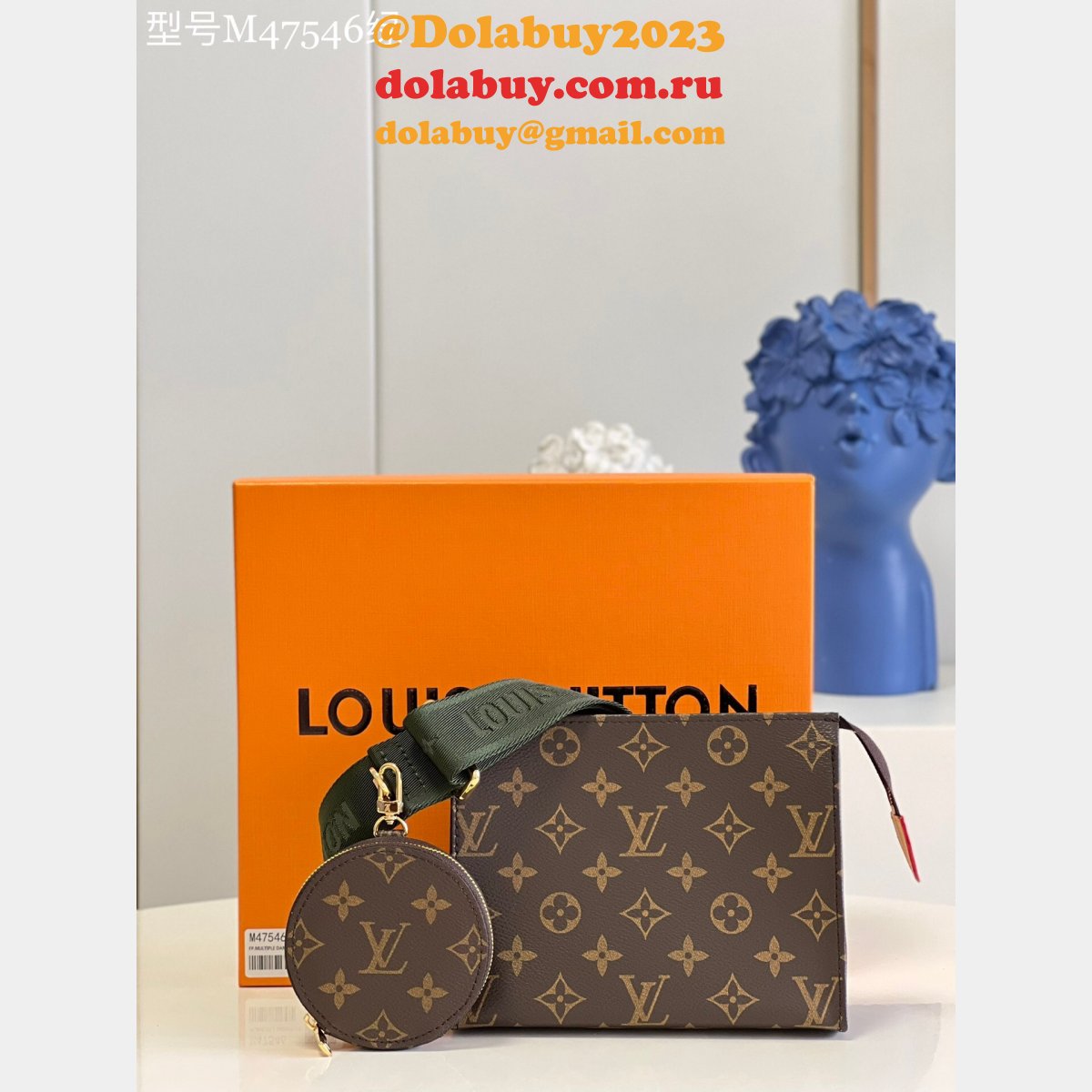 High Quality Designer Replica Louis Vuitton Purses M47546 Pouch