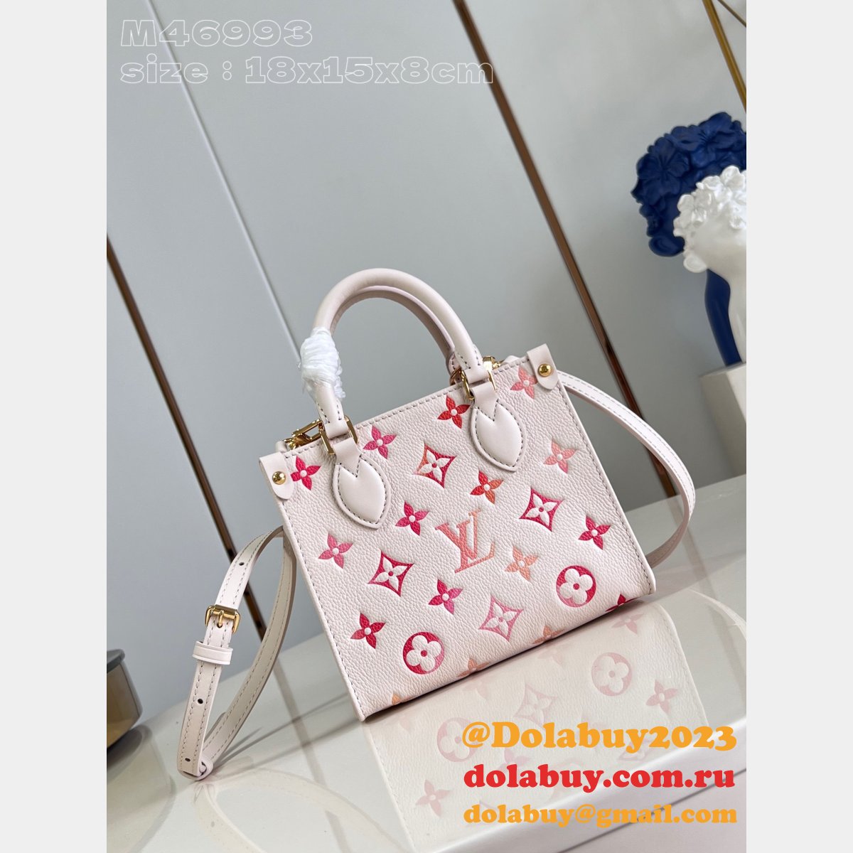 Louis Vuitton M46993 Replicas OnTheGo BB Monogram Empreinte Bag