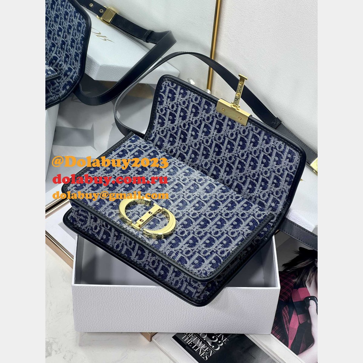 Designer Christian Dior Copy 30 Montaigne Oblique 3349 Bag