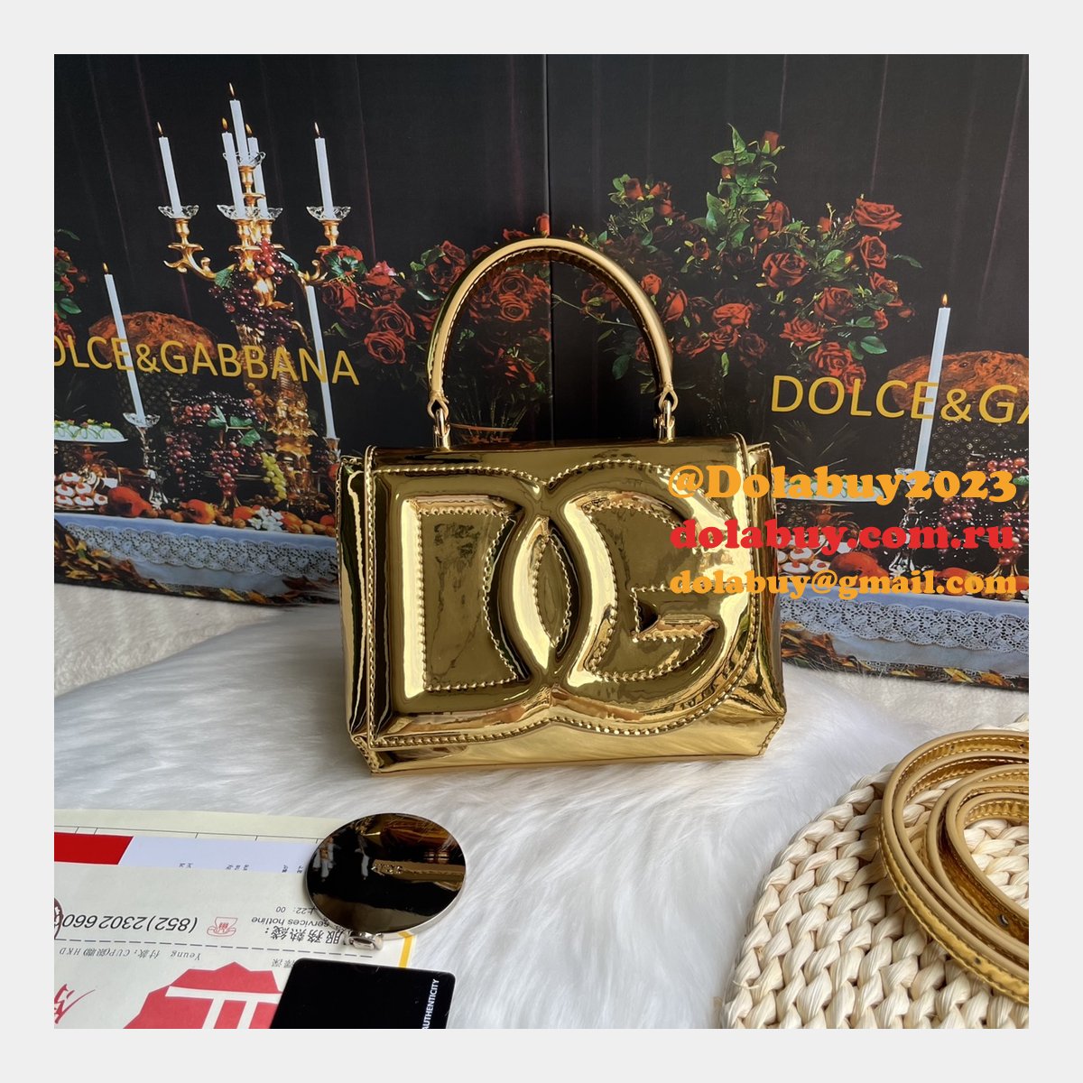 Buy Best 1:1 Replicas Dolce & Gabbana DG Logo 9112 Hand Bag
