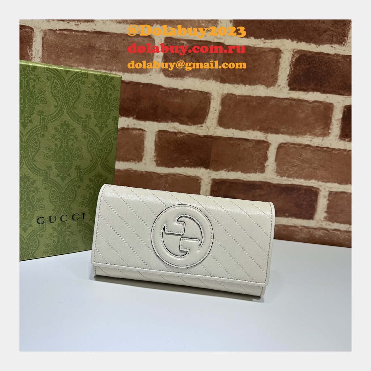 G*u*i replica blondie continental wallet 1:1 mirror 760302 bag