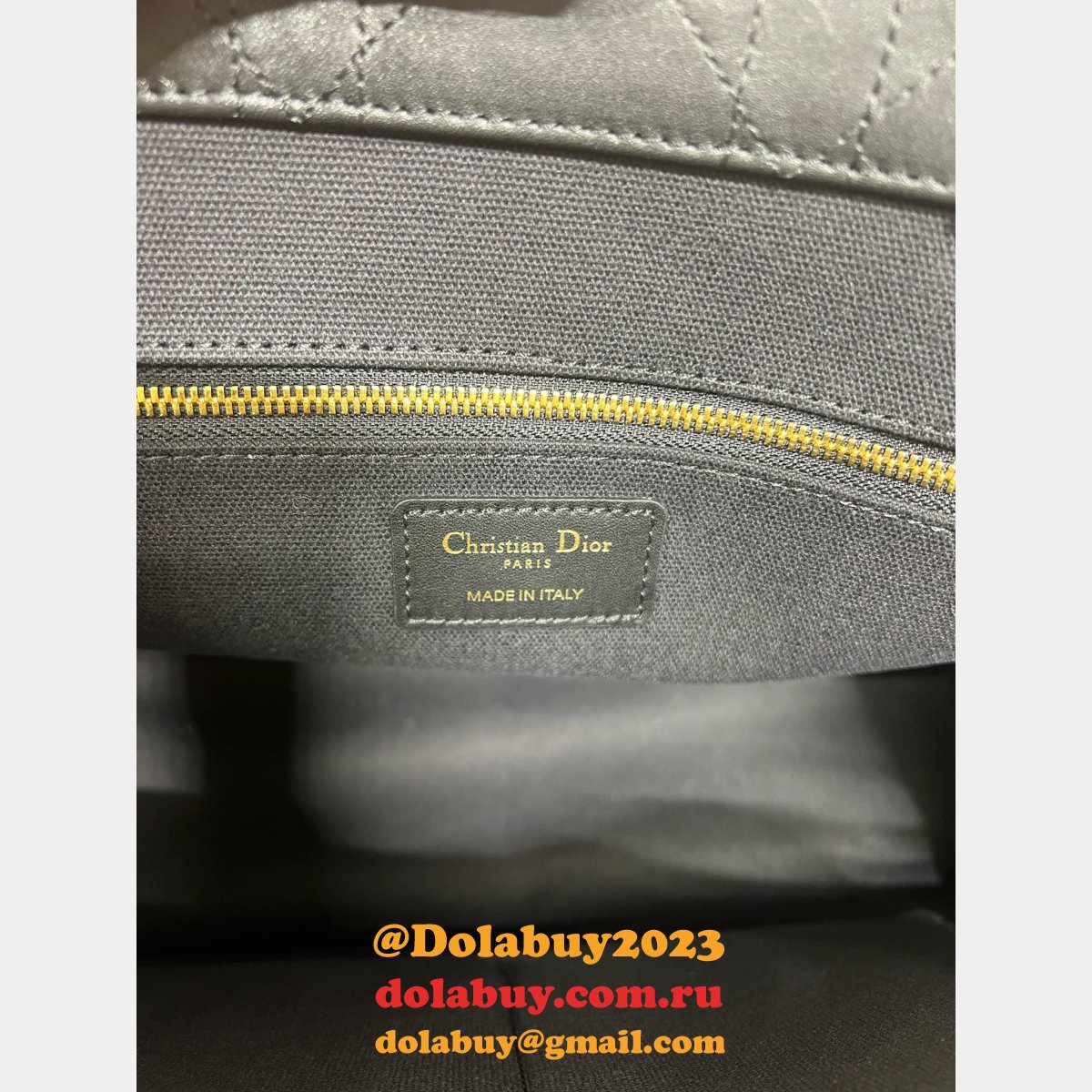 Designer dior book tote leather with strap 1286/1265