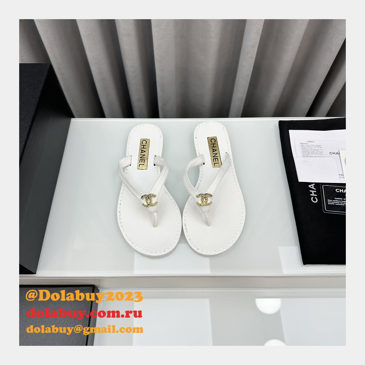 Perfect Sandals Street Replica Plain Leather Flip Flops Shoes