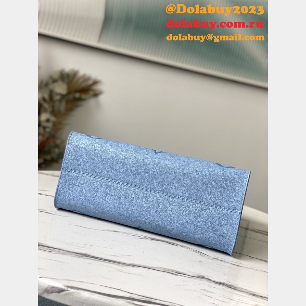 Louis Vuitton Fashion 2021 OnTheGo Monogram Empreinte Blue M45718 Bags