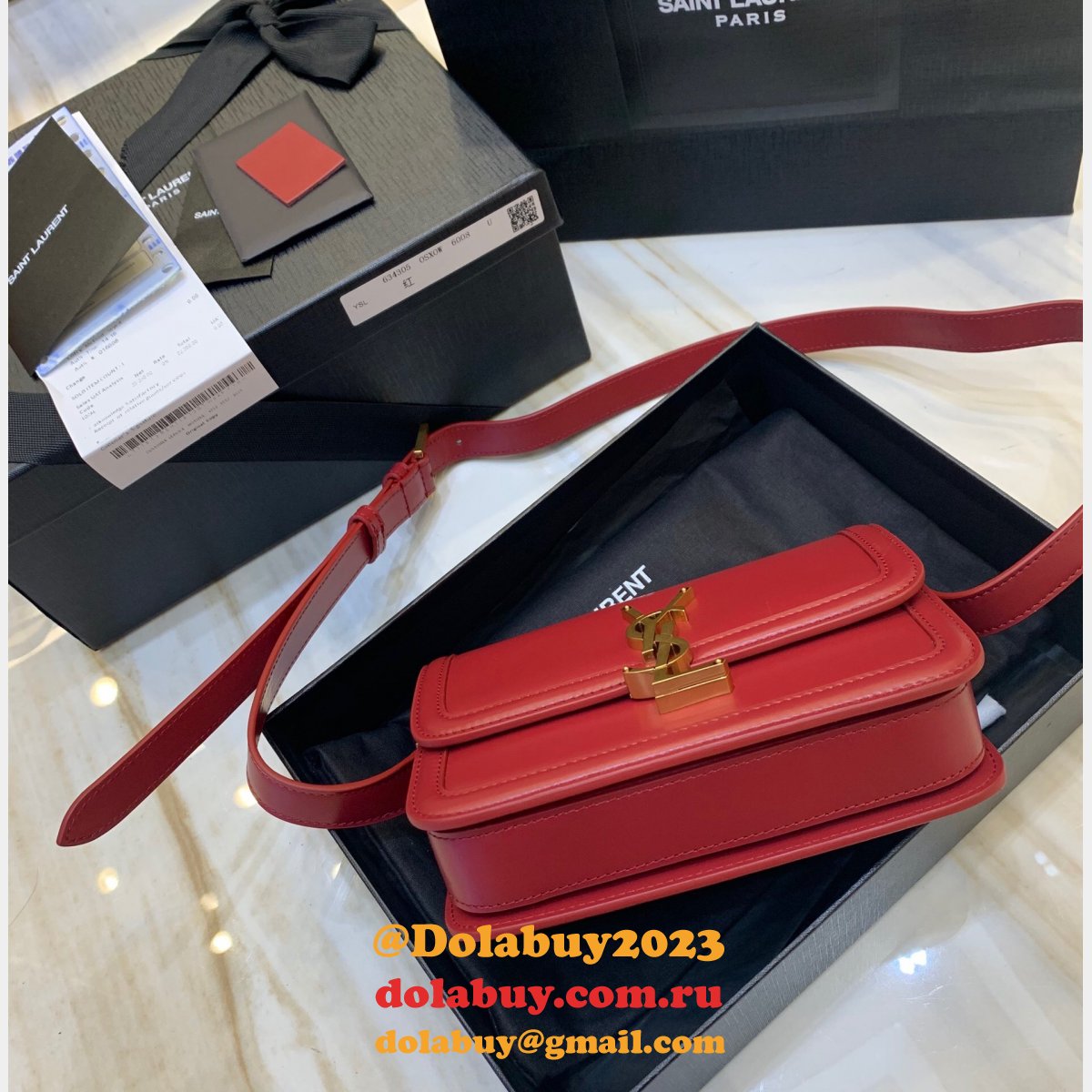 Saint Laurent YSL Solferino Replicas 634306 Satchel Leather