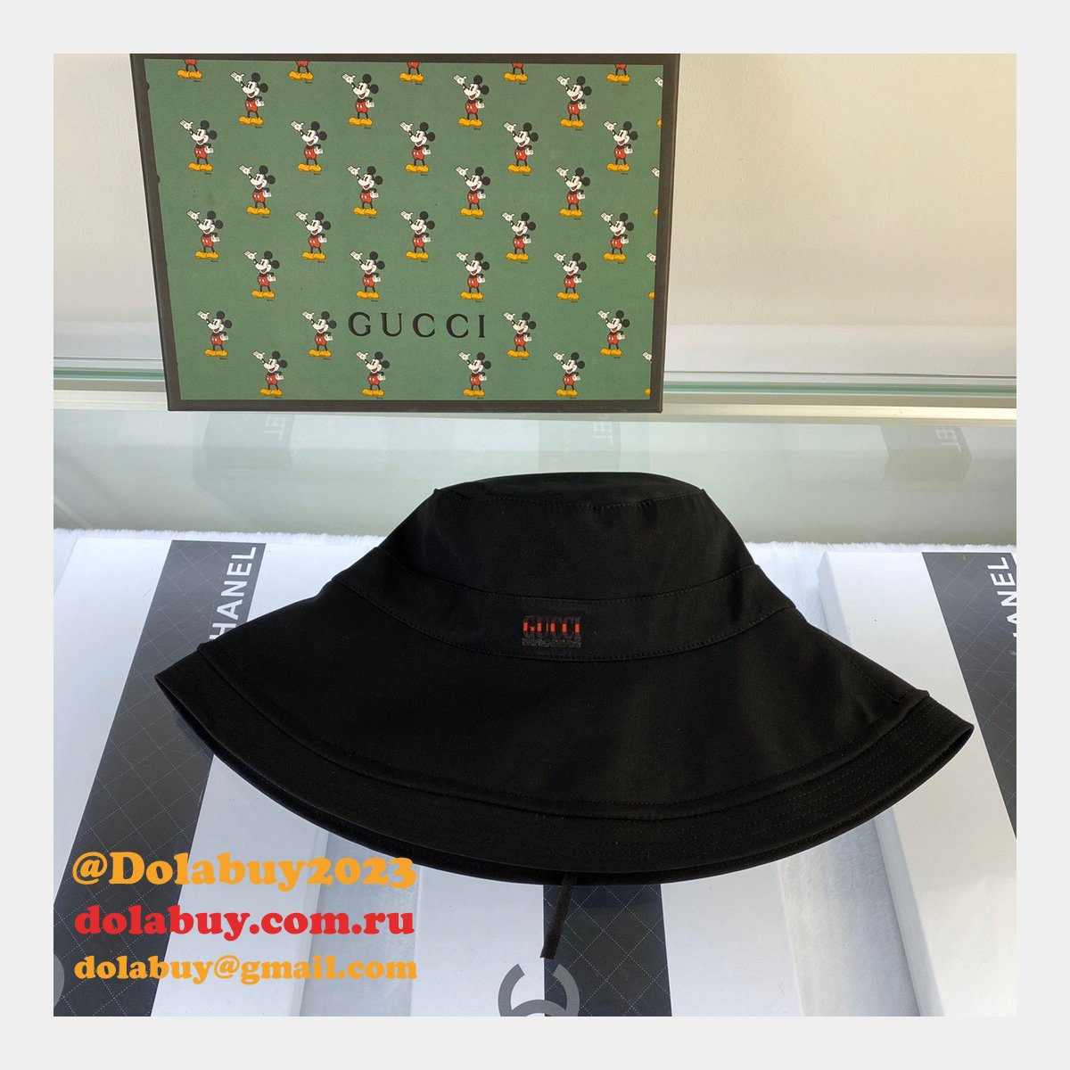 luxury G*u*i foldable simple fisherman hat
