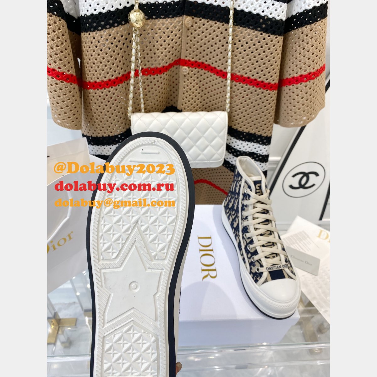 Best DIOR Platform Espadrilles Casual Cheap Perfect Sneakers