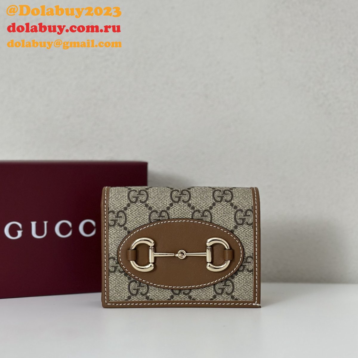 G*u*i inspired gg emblem compact wallet 820692/621887 bag
