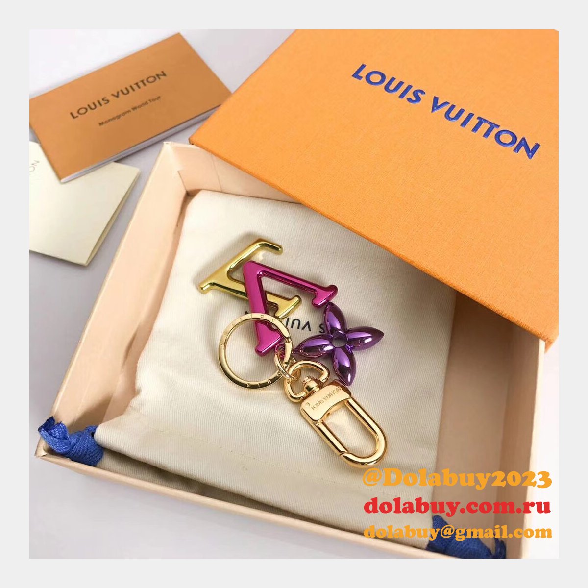 Louis Vuitton M63749 New Wave Bags Charm And Key Holder