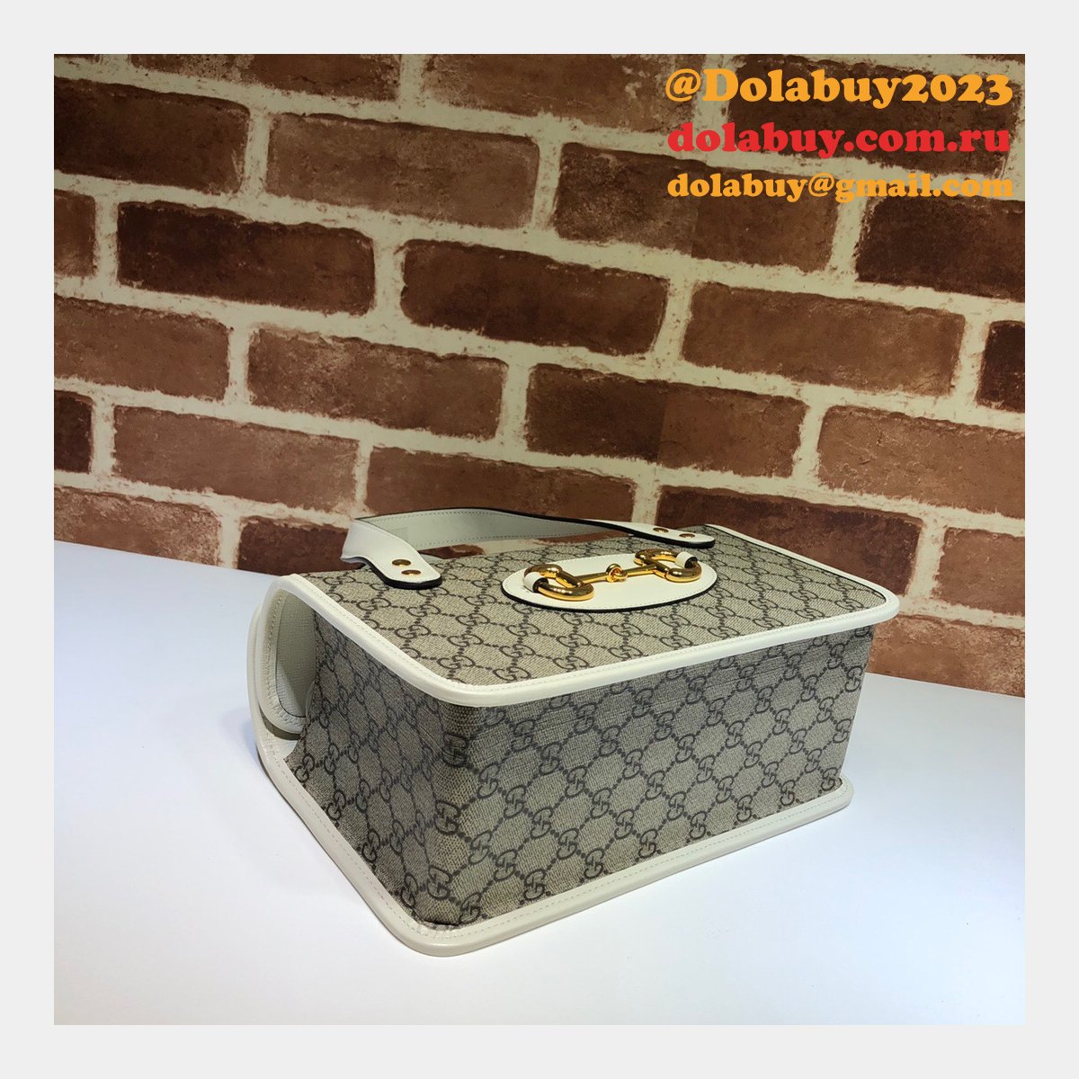high quality replica G*u*i 627323 horsebit 1955 small top handle bag
