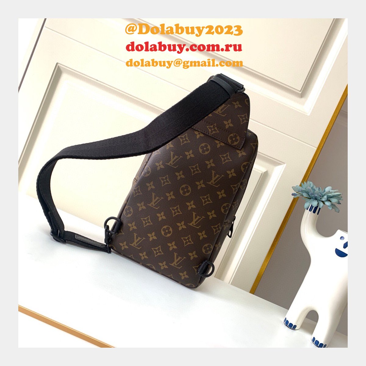 Louis Vuitton Replicas Avenue Sling Bag Canvas N41719