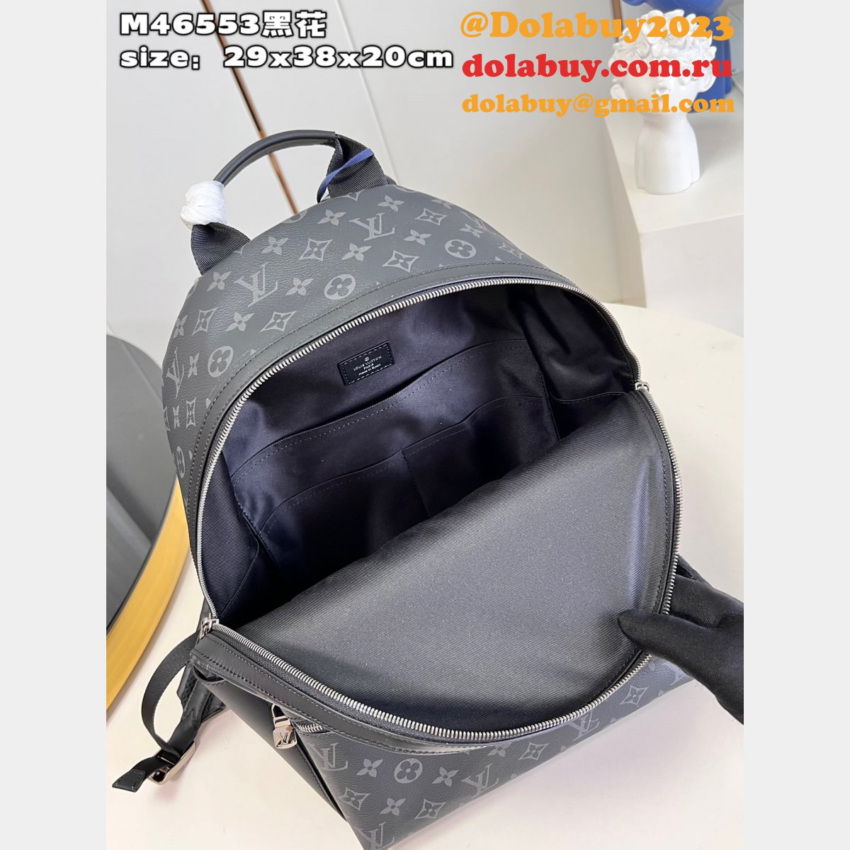 Backpack Louis Vuitton Knockoff Discovery M46553 Monogram Shadow