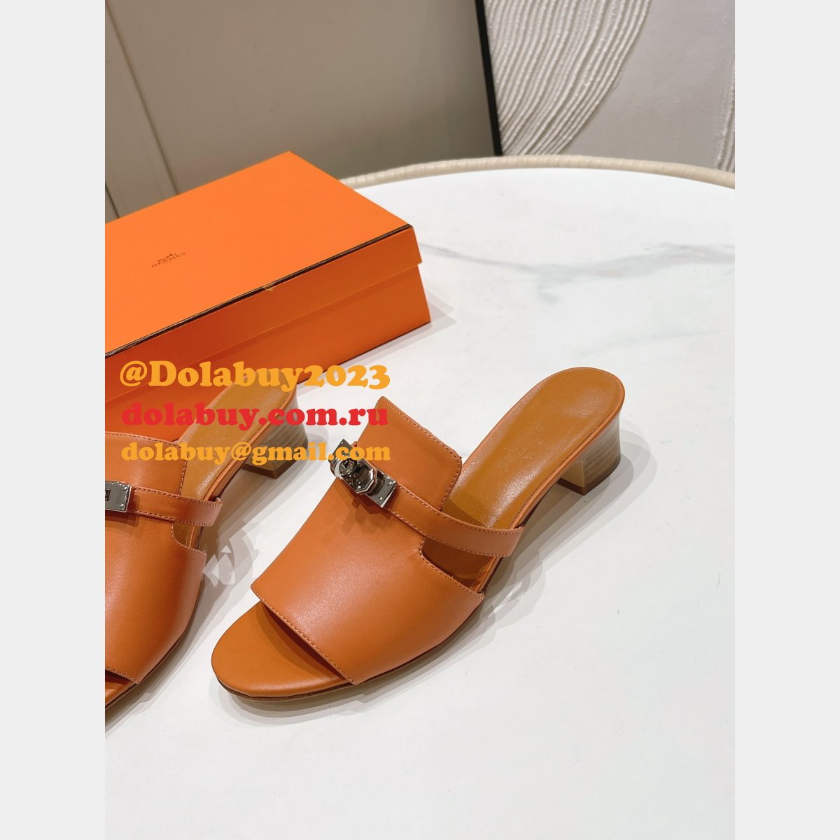 Wholesale Replica Hermes 2023SS Candy Sandals Shoes