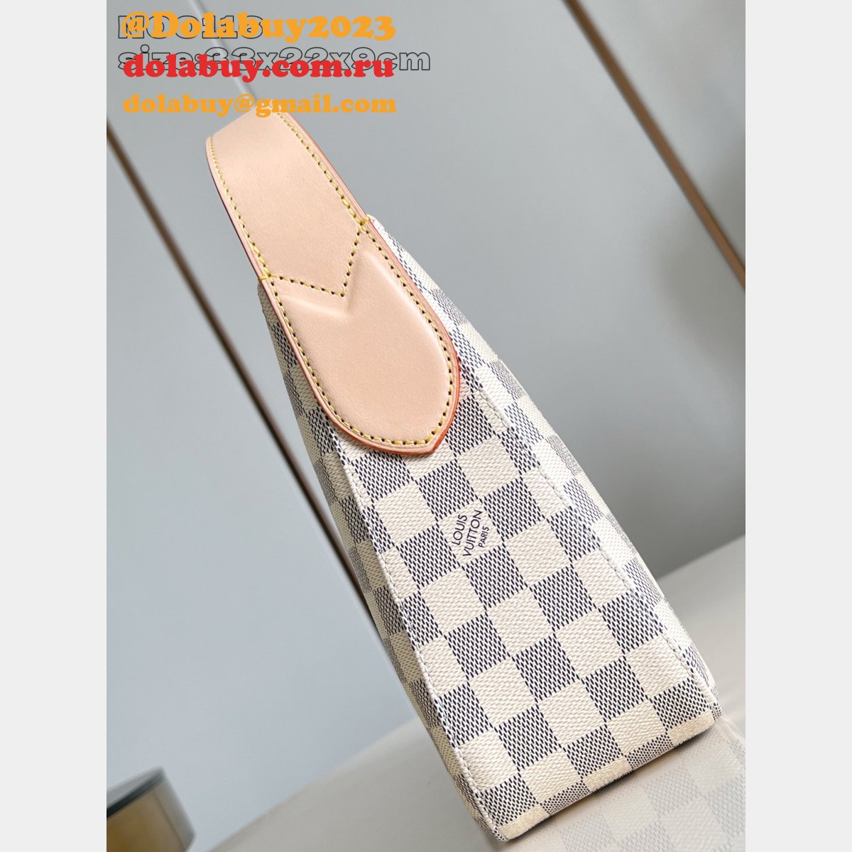 Louis Vuitton Slouchy PM/MM Damier Azur N00126 & N00116 Knockoff Bags