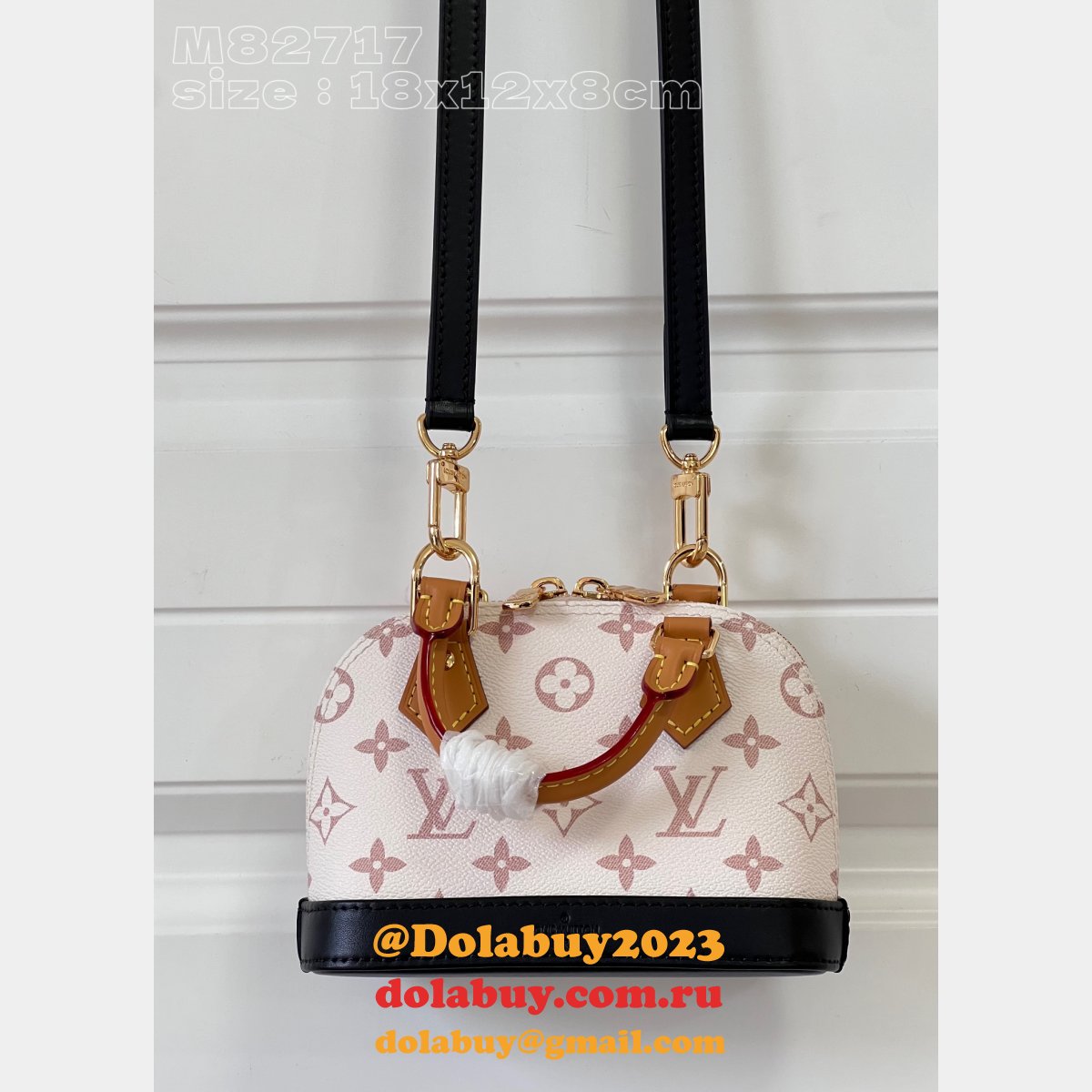 Fashion M82717 Louis Vuitton Nano Alma Monogram Canvas Fake Bag