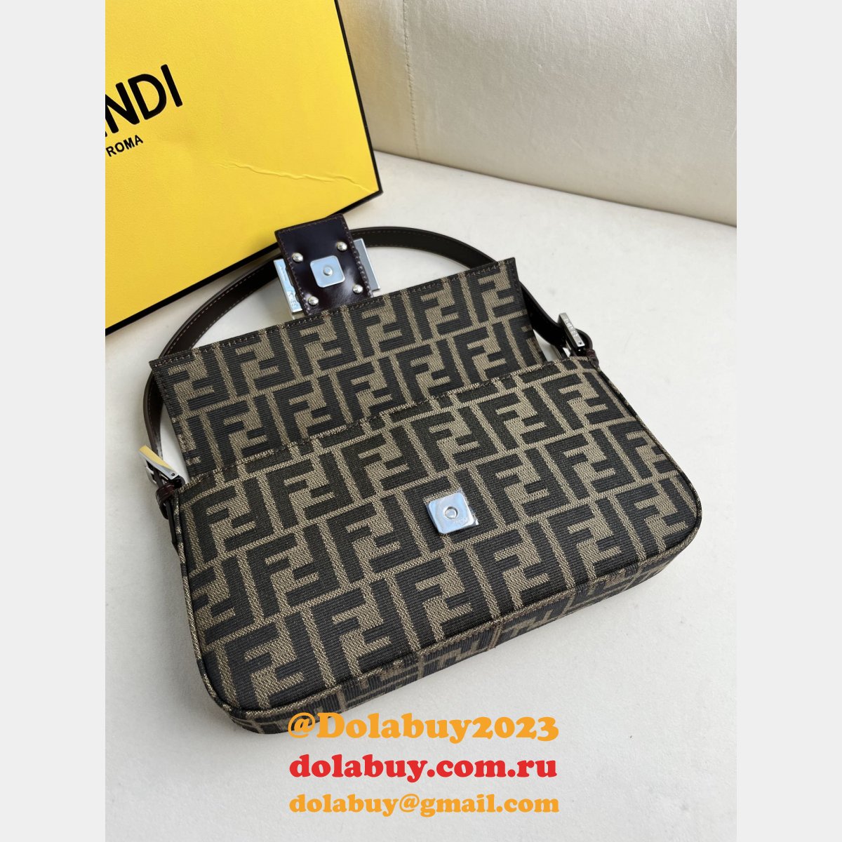 perfect 1:1 mirror F**di baguette handbag