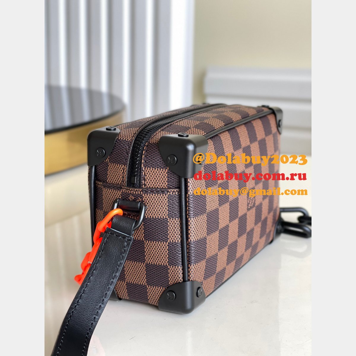 AAA Replica Louis Vuitton M44480 Bags Soft Trunk Monogram Eclipse Canvas