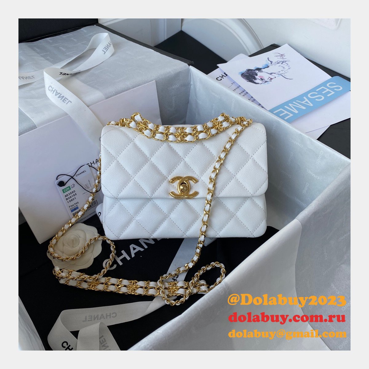 Classic Flap High Quality AS3580 Replica Bag Online Sale