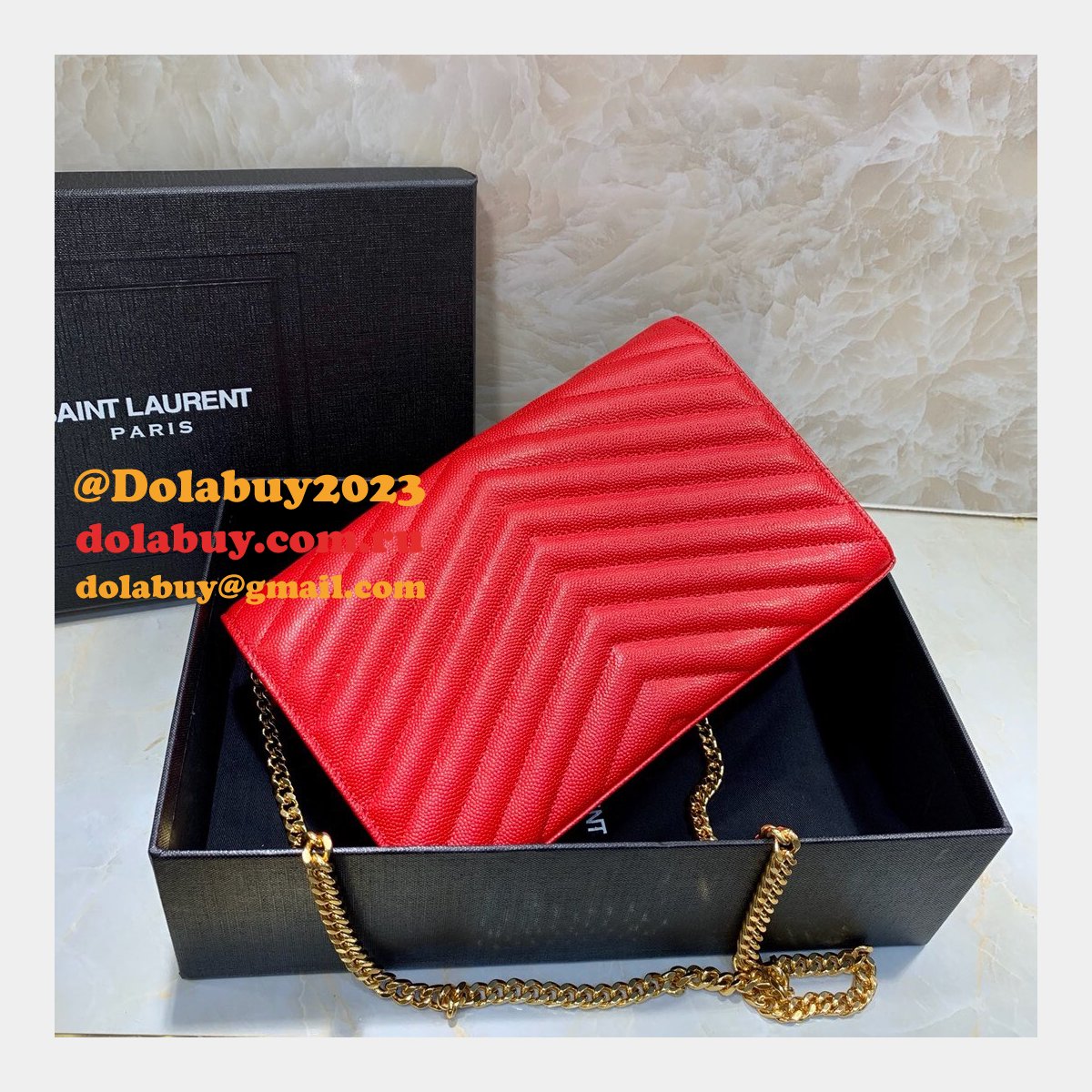 Ysl Saint Laurent niki chain shoulder bag 22cm