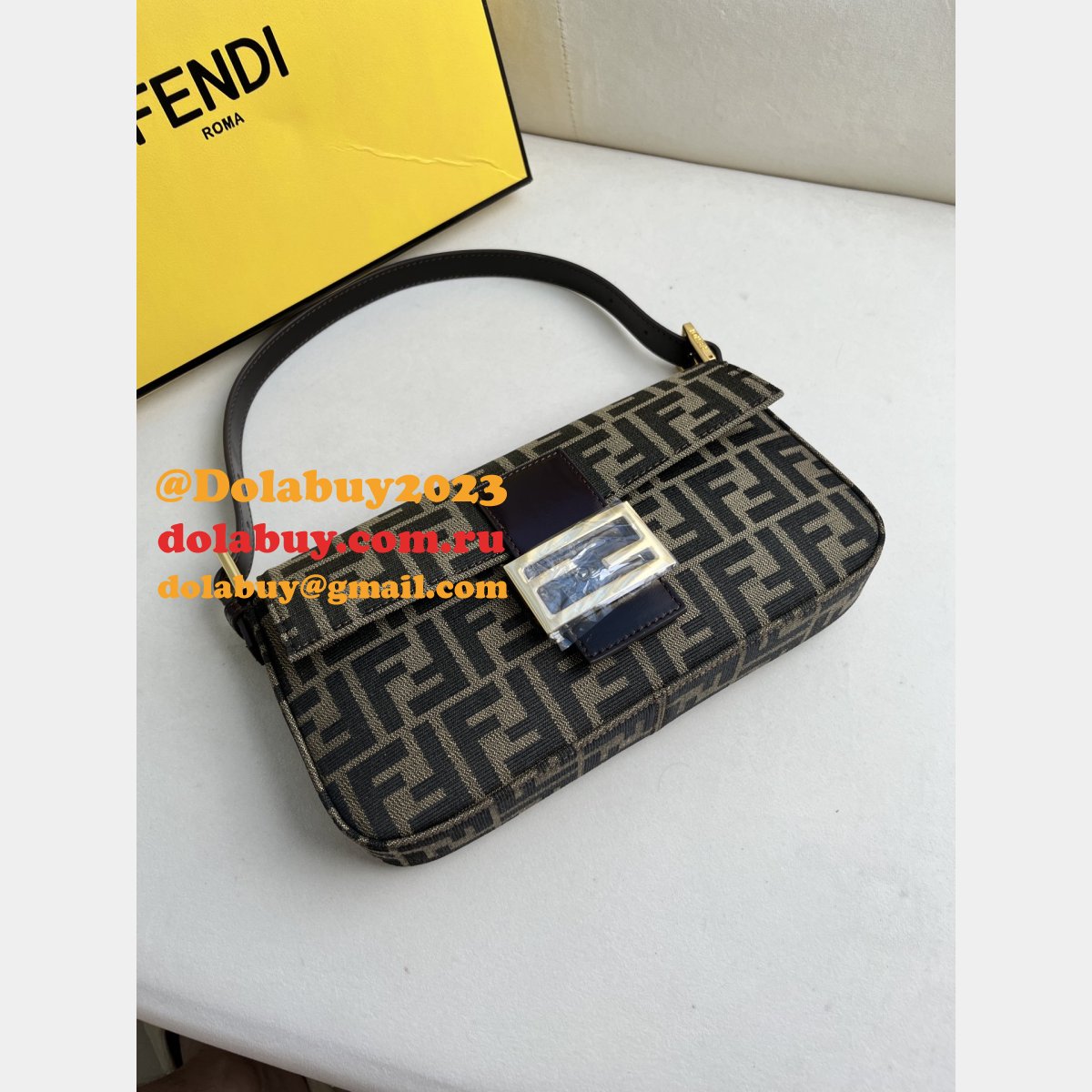 perfect 1:1 mirror F**di baguette handbag