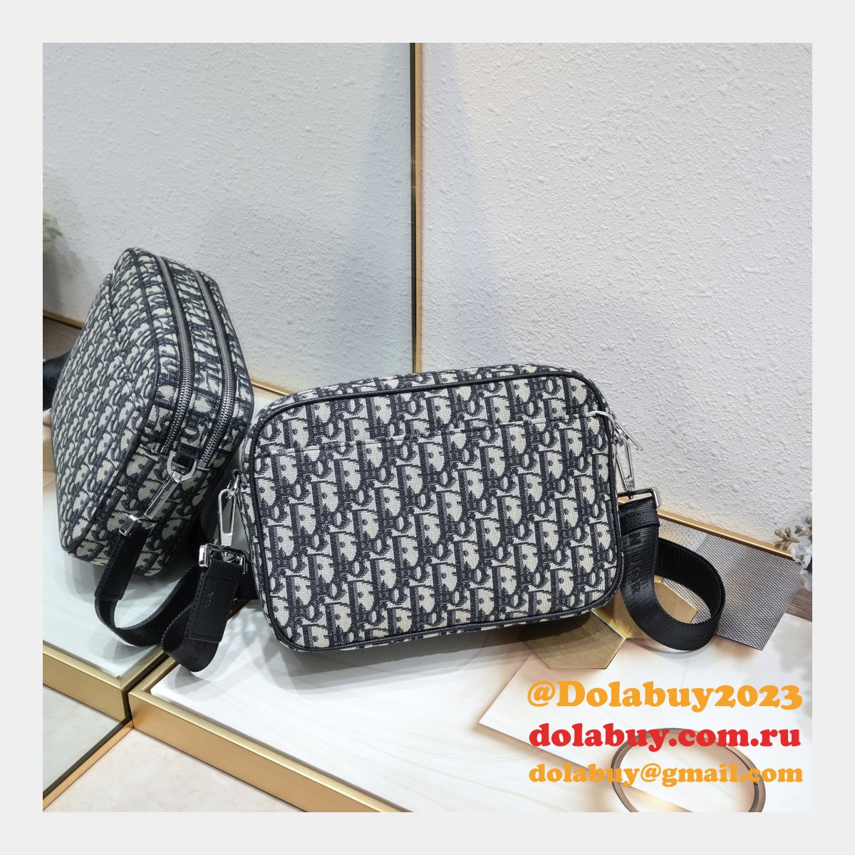 High Quality Replica UA Christian Dior Safari Messenger Mens Bag