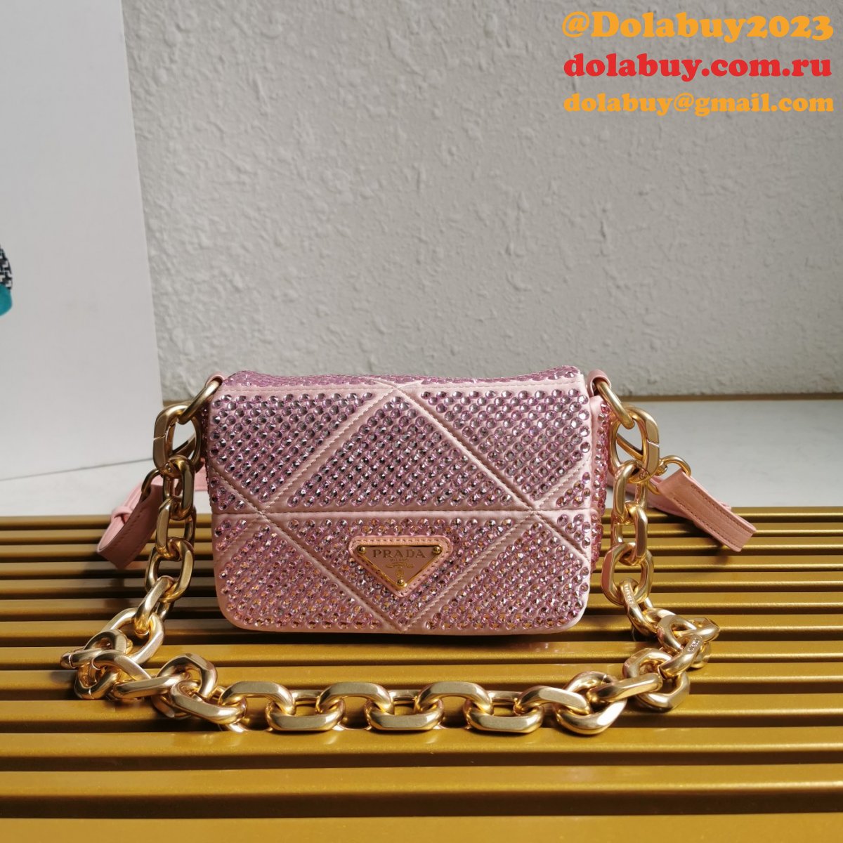 Prada Designer System Nappa Patchwork Shoulder 1BD329 Replica Bag