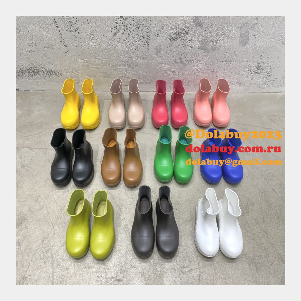 best top quality replica b0tte*a Ven*ta rain boots dupe shoes