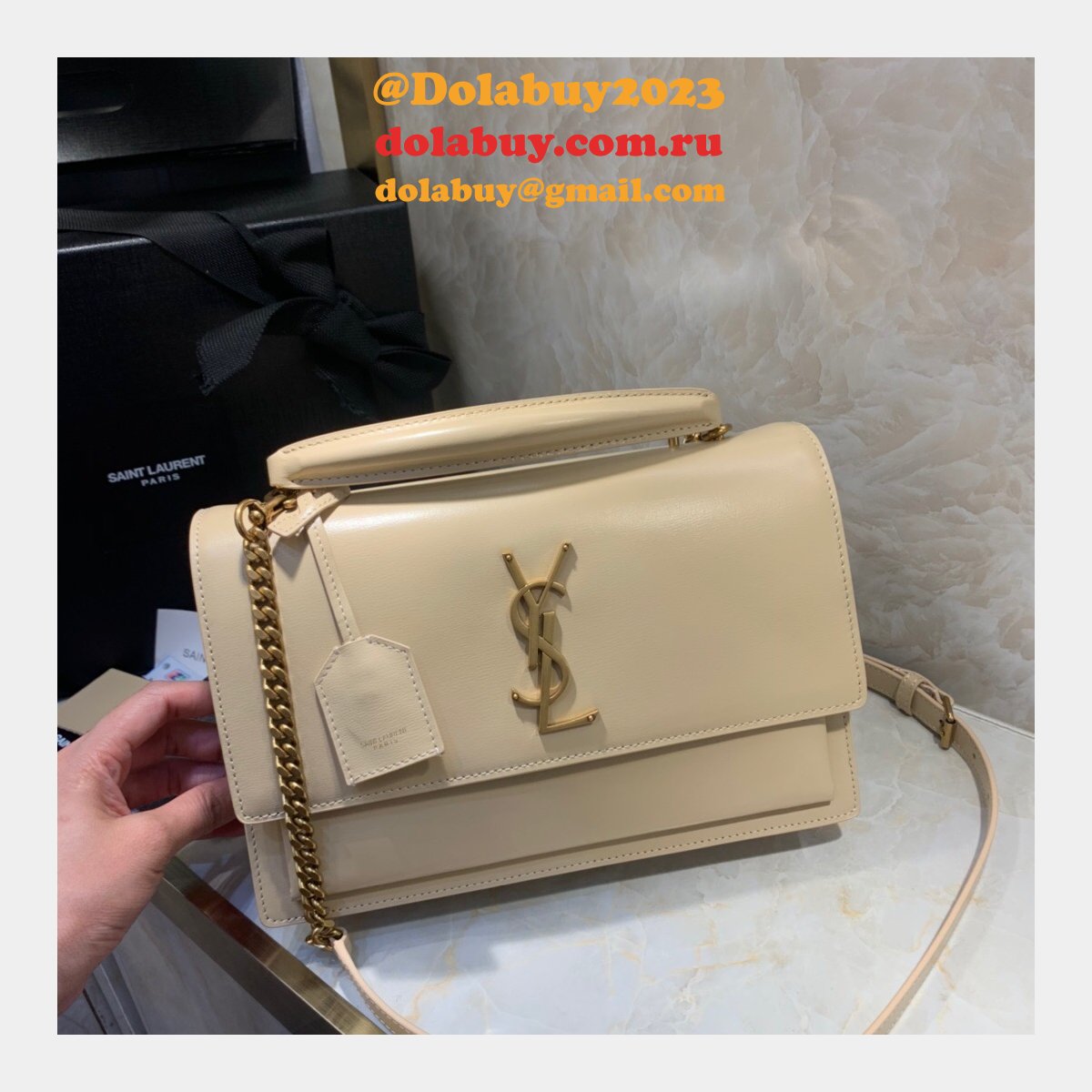 Buy Replica Saint Laurent YSL Sunset Shoulder 25cm Bag