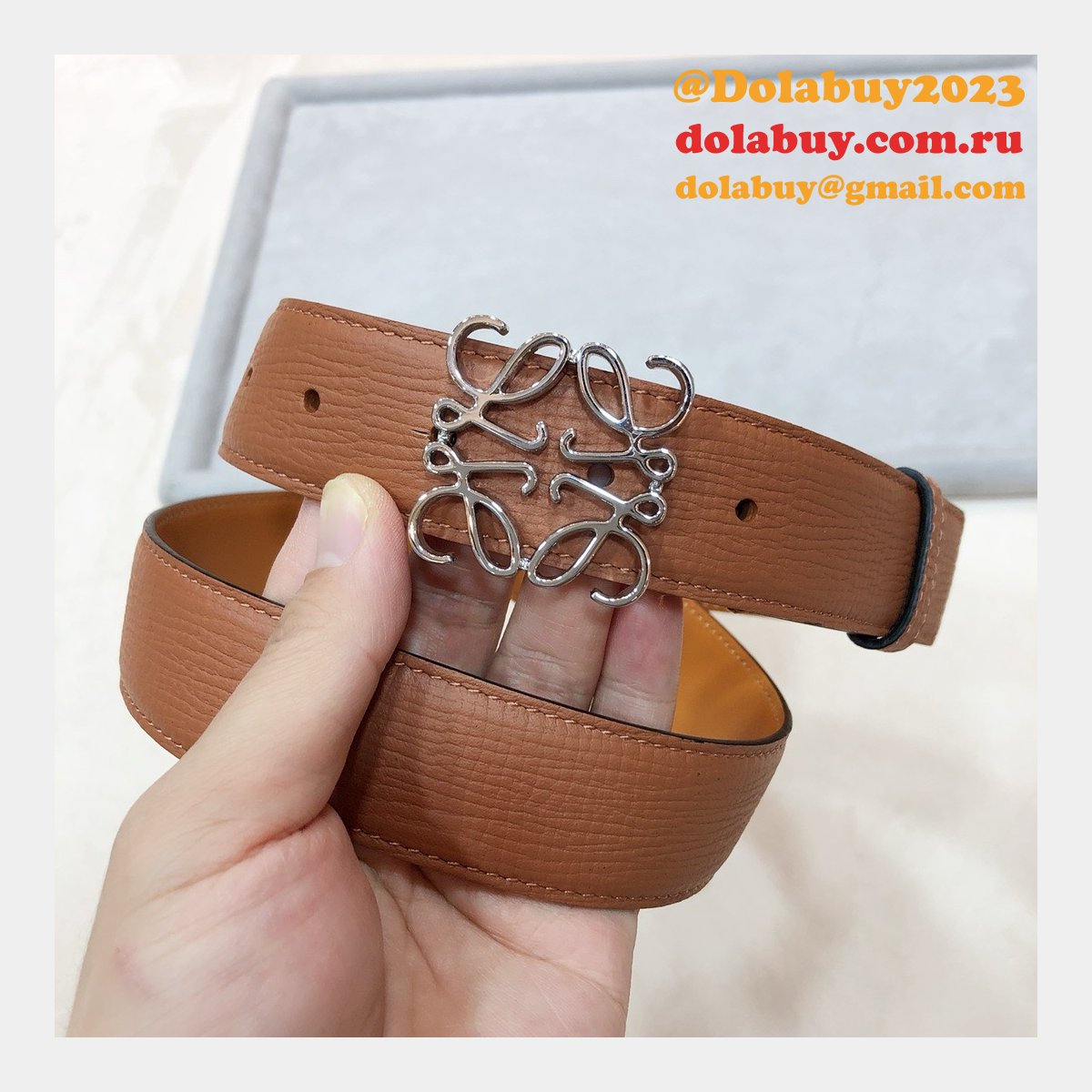 Designer Loewe Regular Knockoff 3.2CM Width Fashion Belts